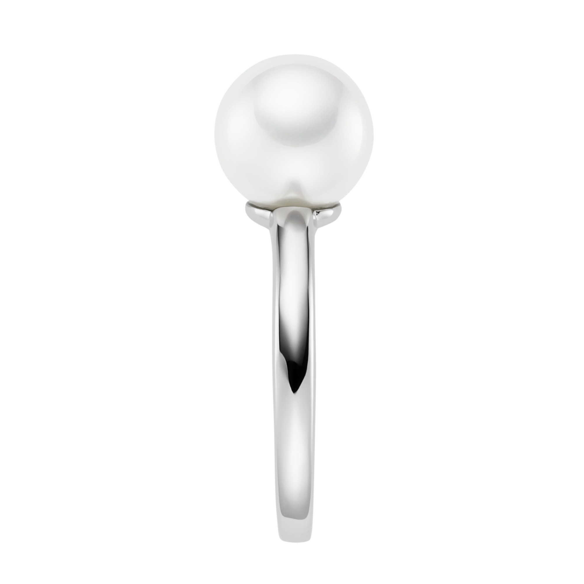 Perlenring "mit Muschelkern-Perle, Silber 925" Gr. 58, silber, GIORGIO MARTELLO MILANO, Fingerringe, Damen, 58, Silber 925 (Sterlingsilber), Perlenring 2