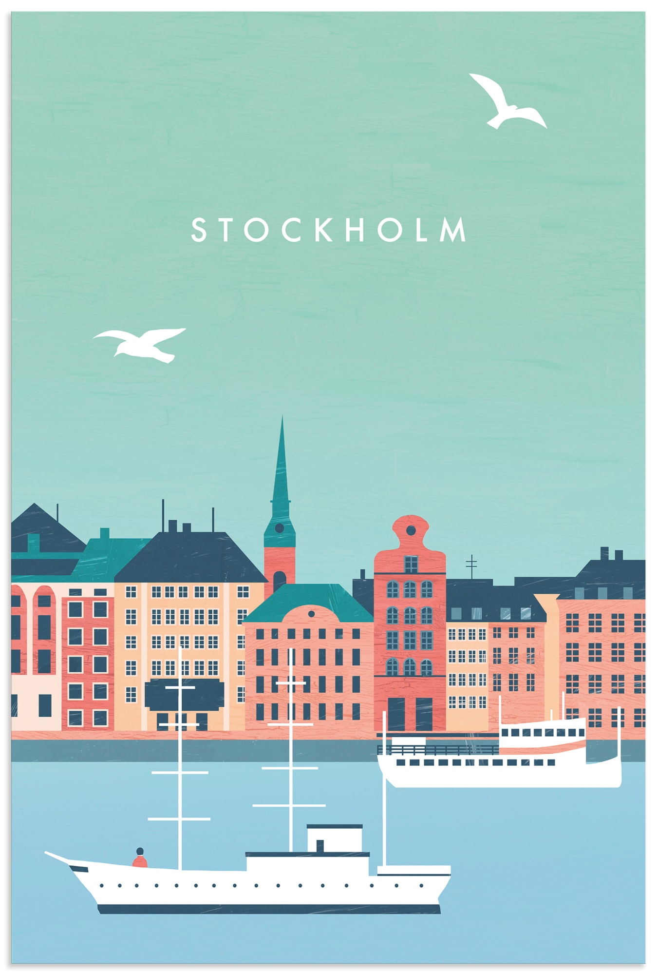 Artland Wandbild "Stockholm" 1 Stk. tlg. als Alubild, Leinwandbild, Poster, Wandaufkleber in verschied. Größen