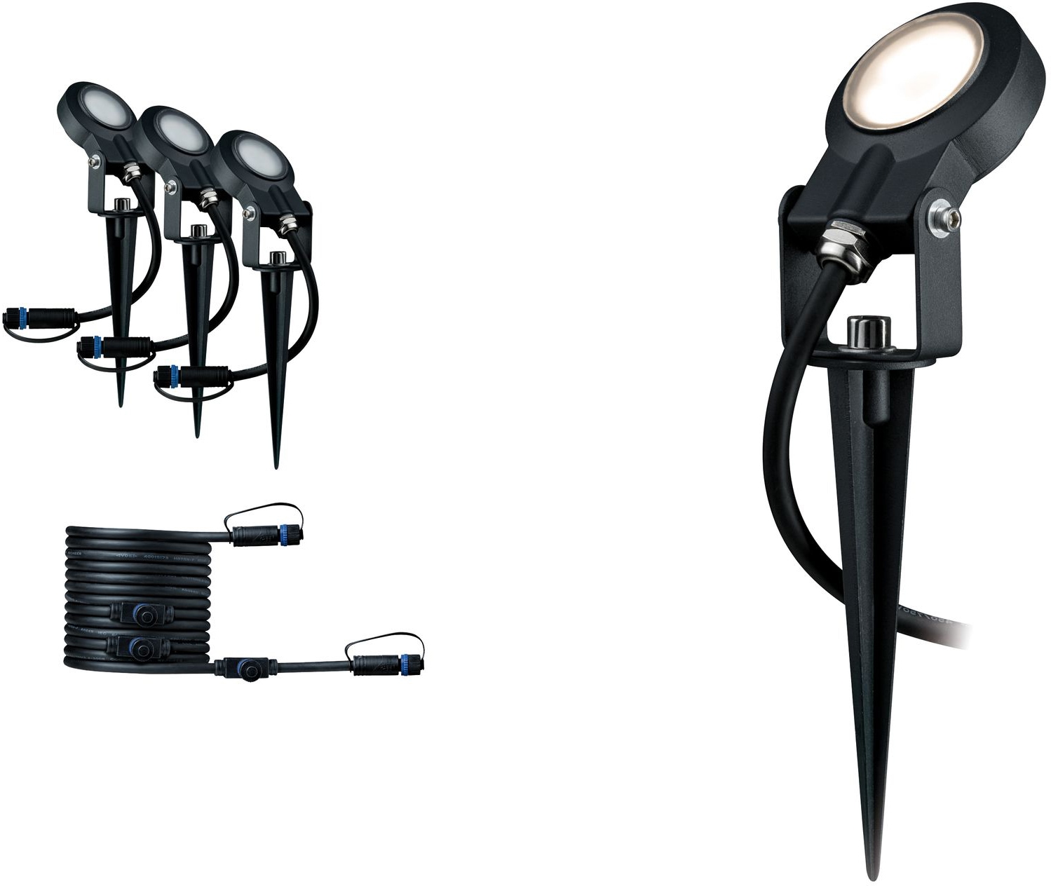 Paulmann LED Gartenstrahler »Plug & Shine«, 3 flammig-flammig, IP67, 3er  Set kaufen | BAUR