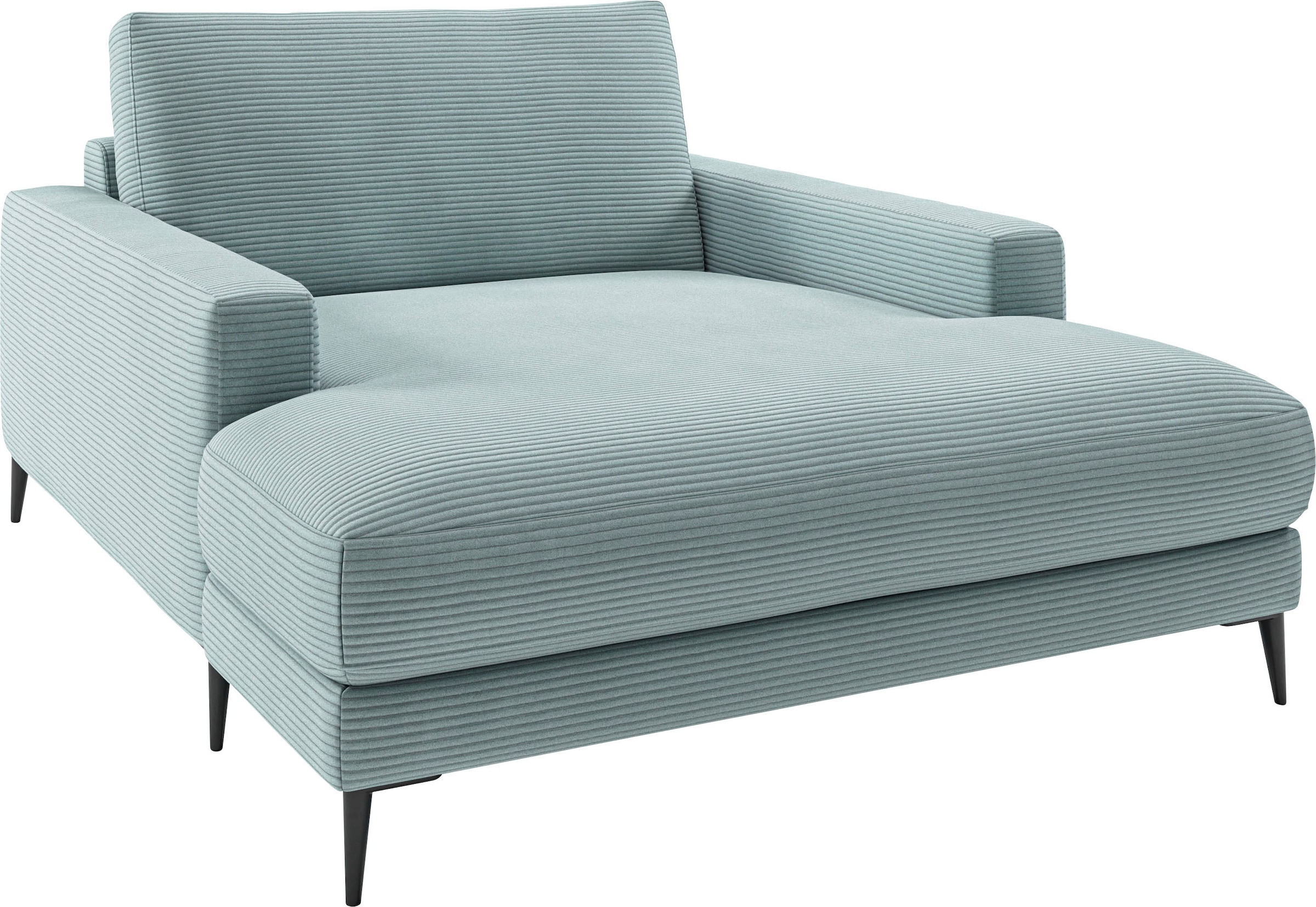 INOSIGN Chaiselongue »Downtown Loungemöbel zum Relaxen, B/T/H: 132/170/84 cm«, auch in Bouclé, Cord und Easy care - leicht mir Wasser zu reinigen