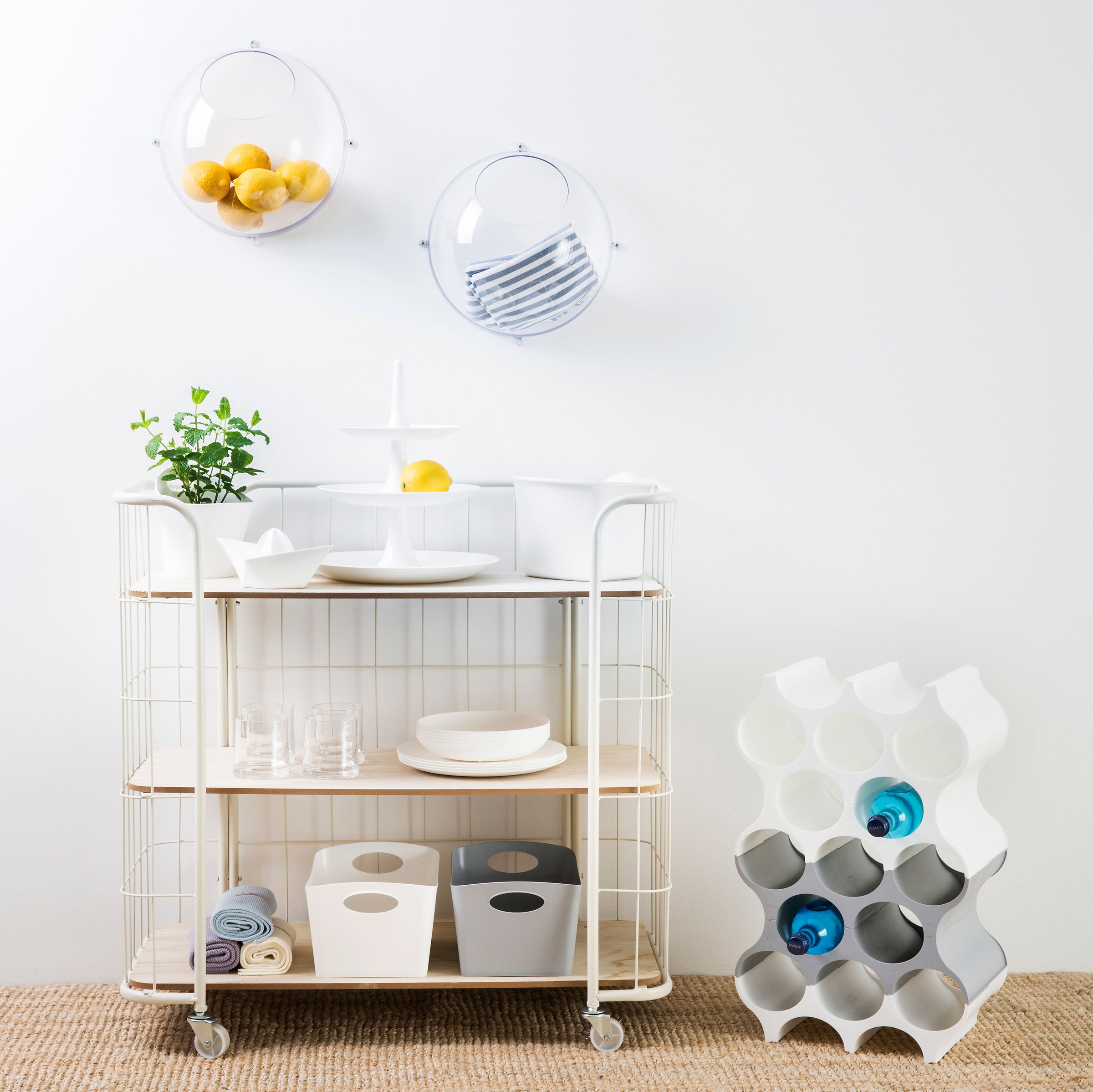 KOZIOL Weinflaschenhalter »SET-UP«, 100% recycelbar, für 10 Flaschen