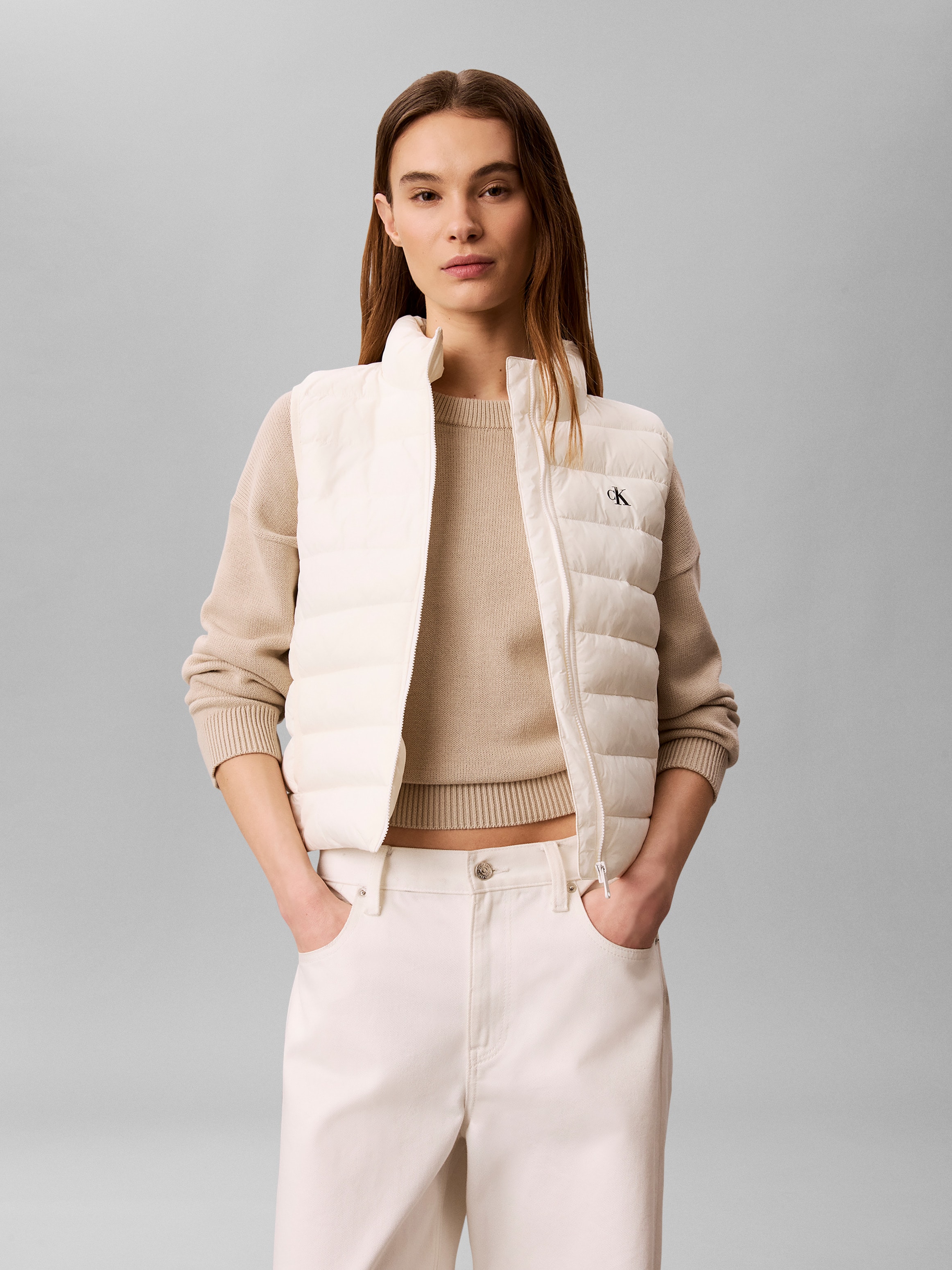 Calvin Klein Jeans Stehkragen, kurze Form, wattiert