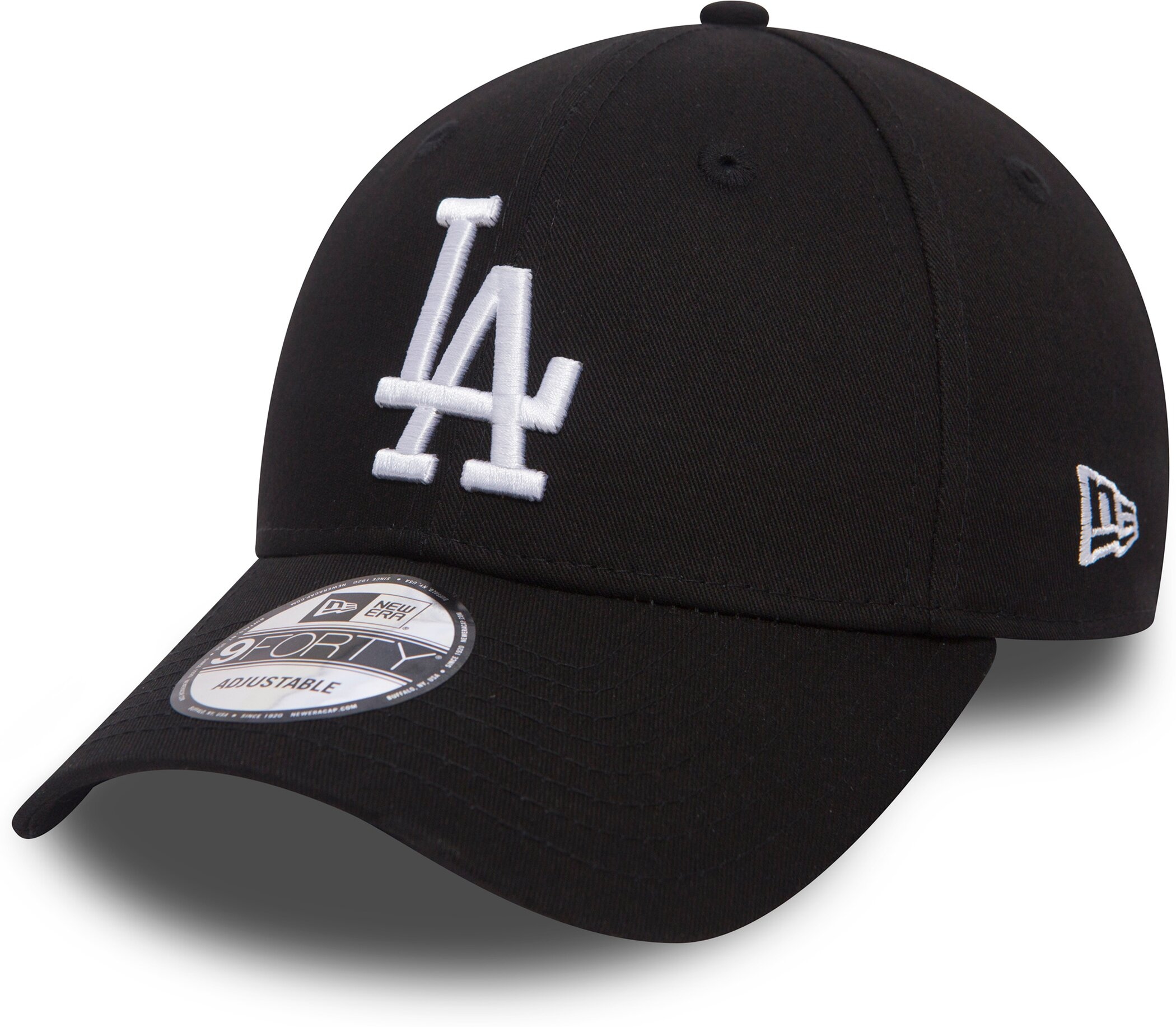 "Baseball Cap NEW ERA ""LOS ANGELES DODGERS"", Herren, schwarz (schwarz weiß), Baumwolle, Caps, mit Logostickerei, aus Baumwolle, neutraler Schnitt"
