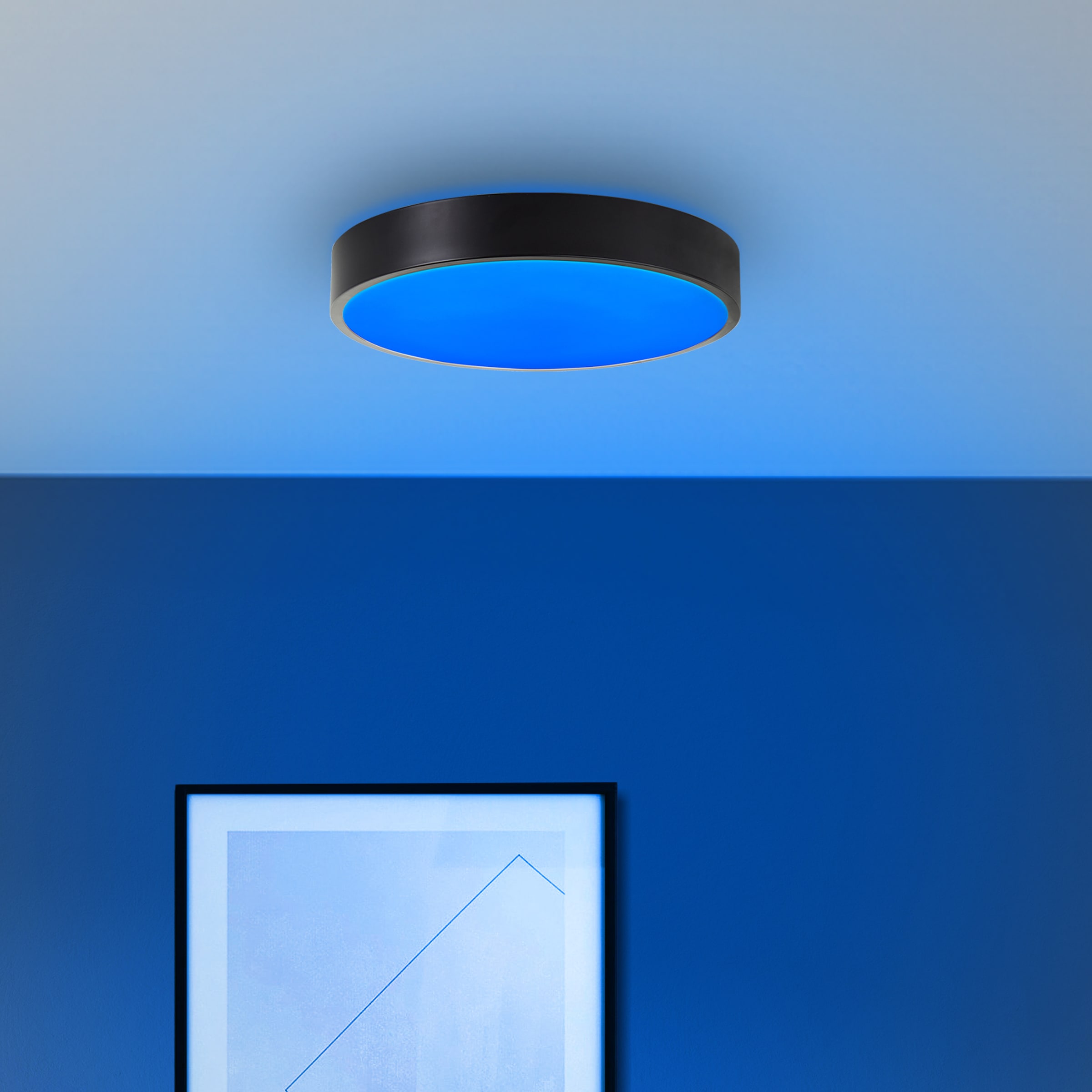 Brilliant LED Deckenleuchte »Vadin«, Tuya App steuerbar, 33 cm, RGB, 2300 lm, dimmbar, 3000-6500 K, schwarz