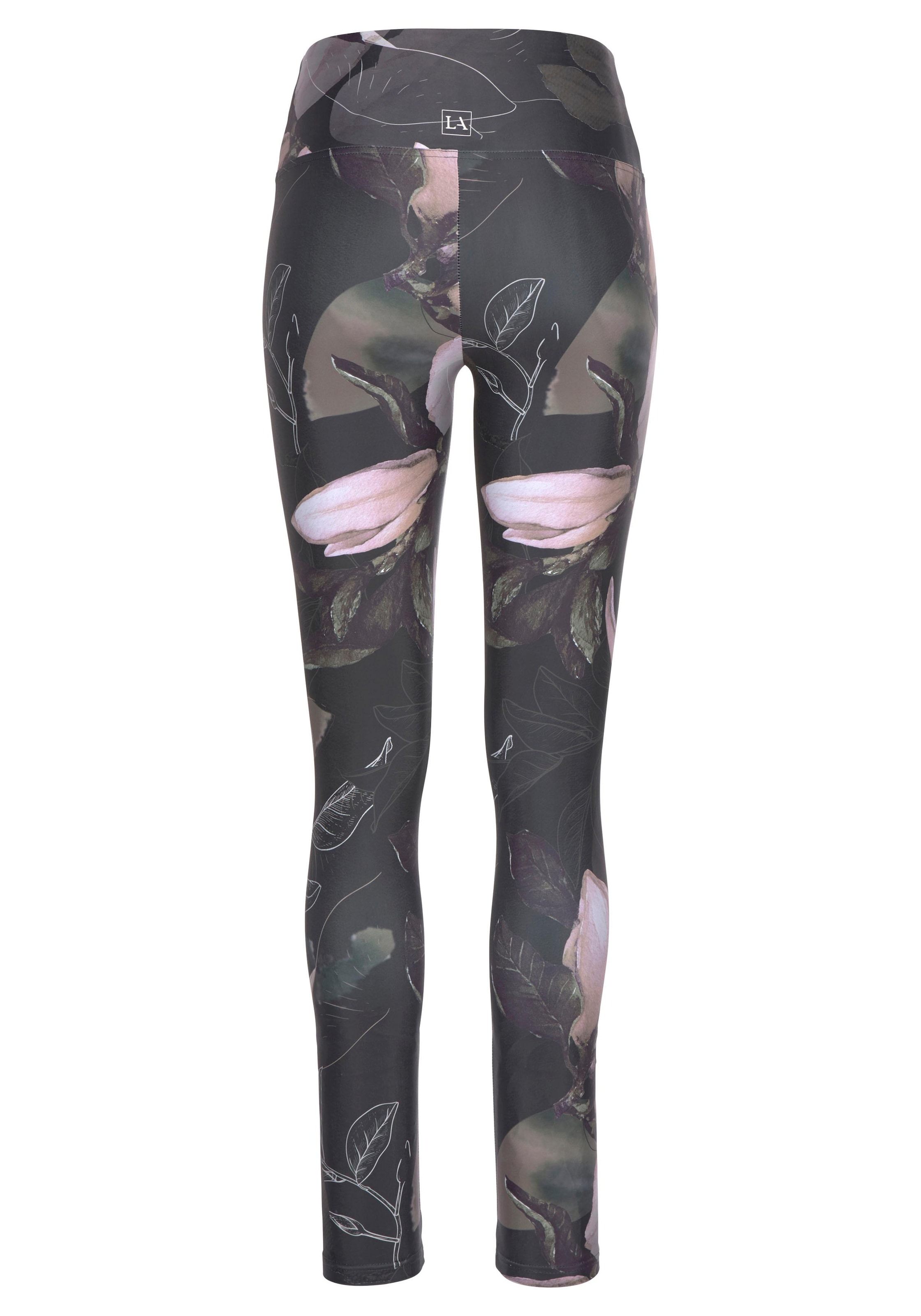 LASCANA ACTIVE Leggings "Tropical", mit abstraktem Blumenprint, Loungewear günstig online kaufen