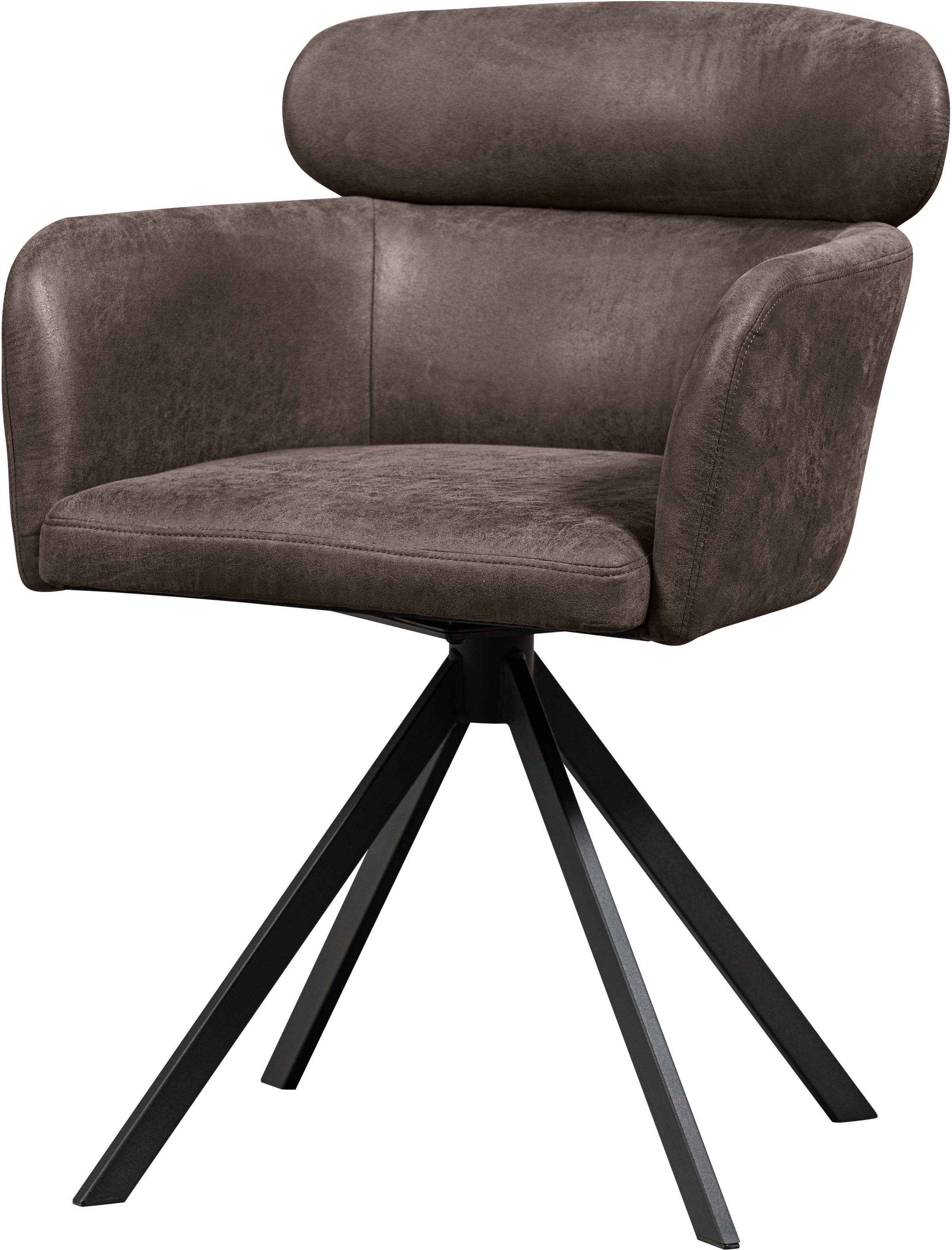 WOOOD Esszimmerstuhl "Fenne aus Kunstleder mit Drehgestell aus Metall H 80 x B 58 cm" (Set) 2 Stk.(Set, 2 St) Hohe Verschleißfestigkeit, Breite 58 cm