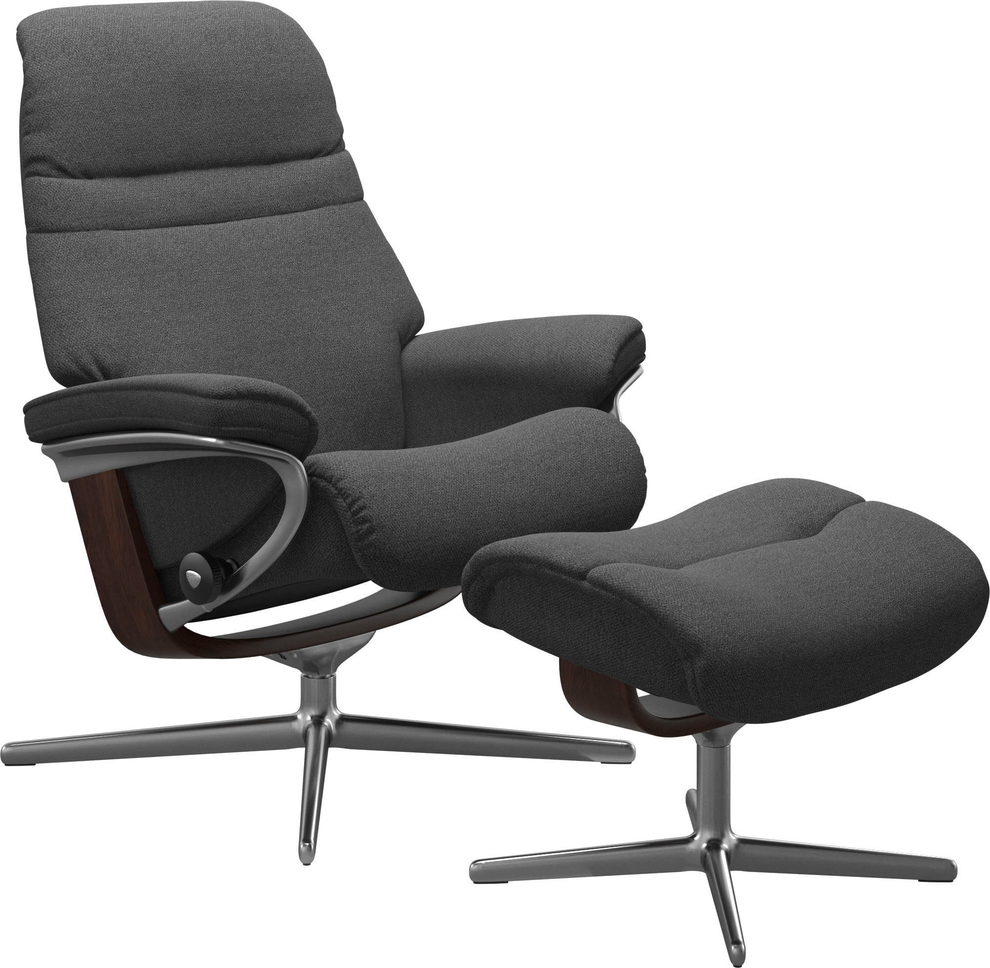 Stressless® Relaxsessel »Sunrise«, mit Cross Base, Größe S, M & L, Holzakzent Braun