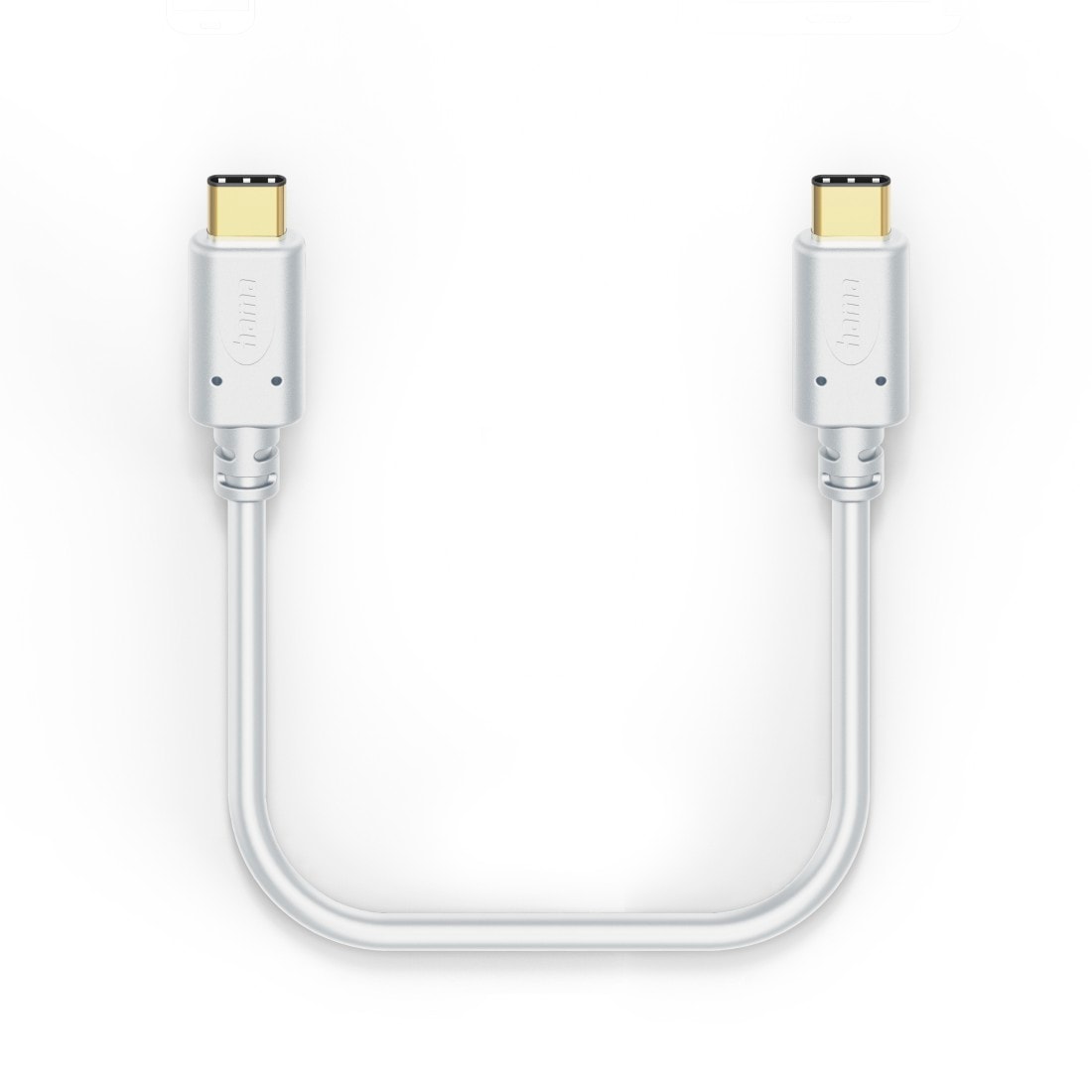Hama USB-Kabel »Ladekabel, USB C auf USB C, 1,5 m, Weiß«, USB-C, 150 cm