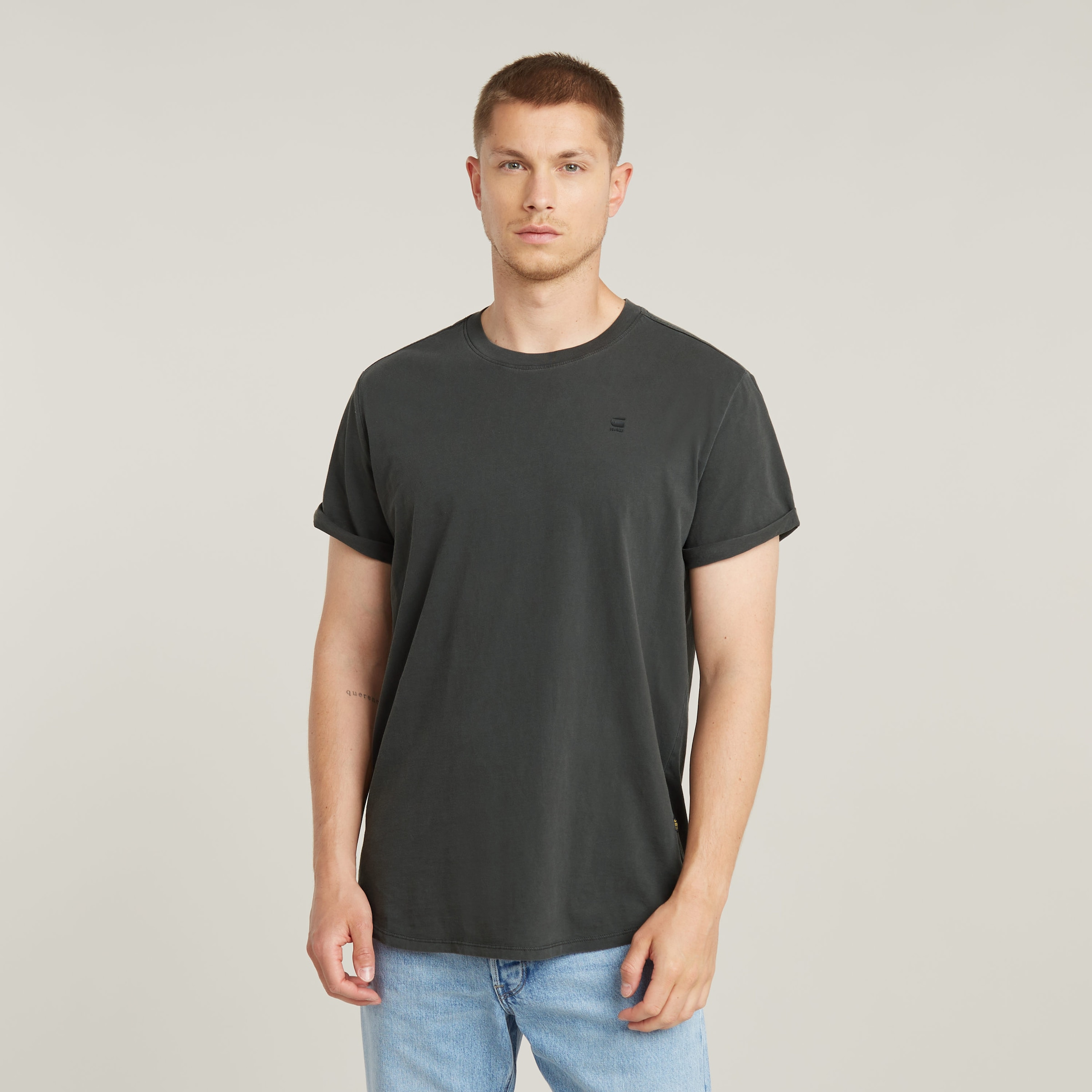 G-STAR Kurzarmshirt "Lash", Rundhals, Logoapplikation günstig online kaufen