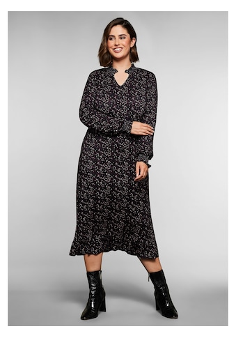Sheego Jerseykleid »Große Größen«, mit gesmokten Details kaufen
