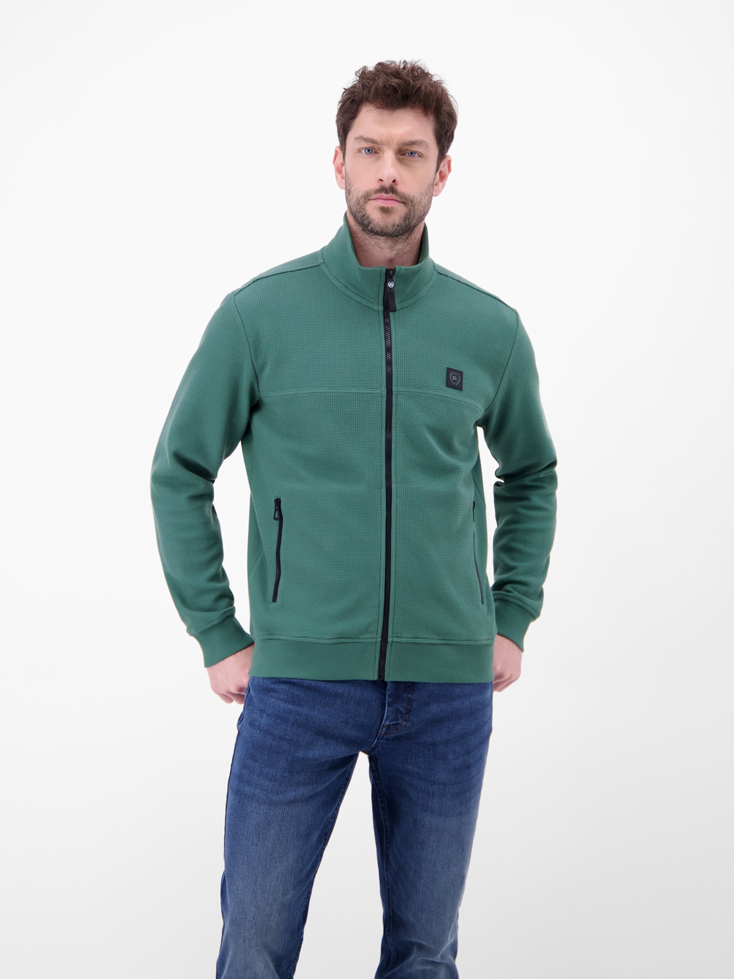 LERROS Sweatjacke "LERROS Sweatjacke aus Baumwollmix" günstig online kaufen