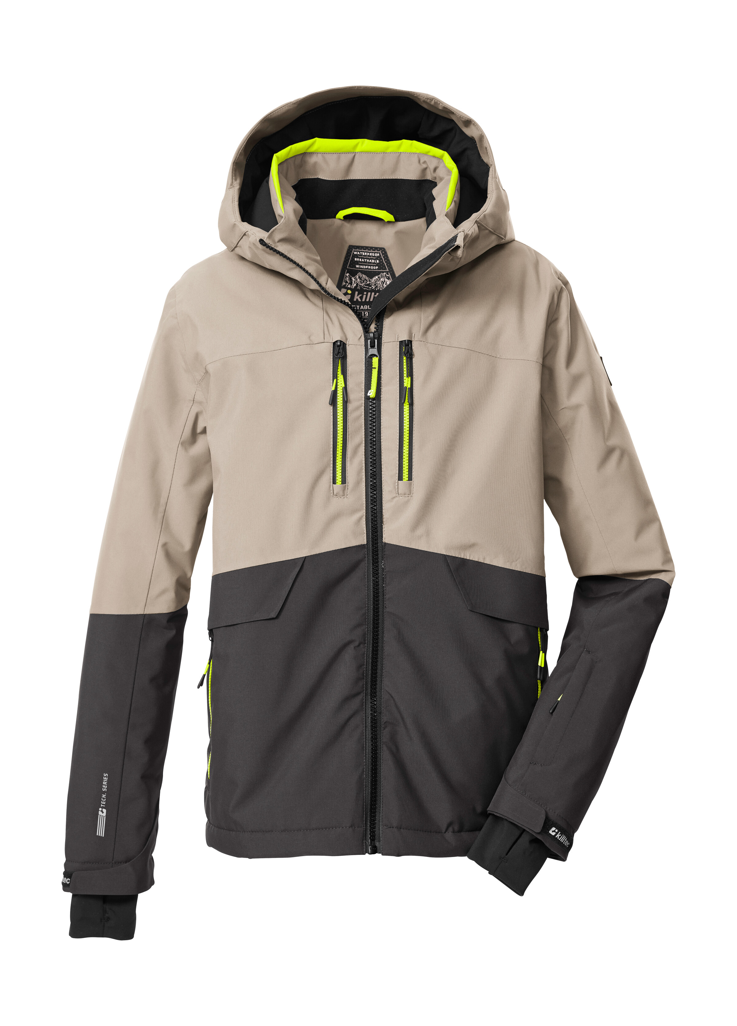 Killtec Skijacke "KSW 201 BYS SKI JCKT" Stylische, wasser- und winddichte Skijacke mit reflektierenden Details