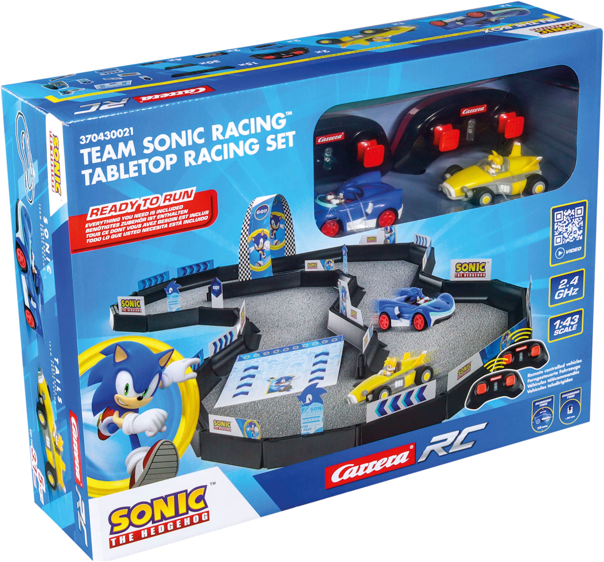 Carrera® RC-Figur »Carrera® RC, Spielset, Team Sonic Racing™ Tabletop Racing Set«, Mini Race Track