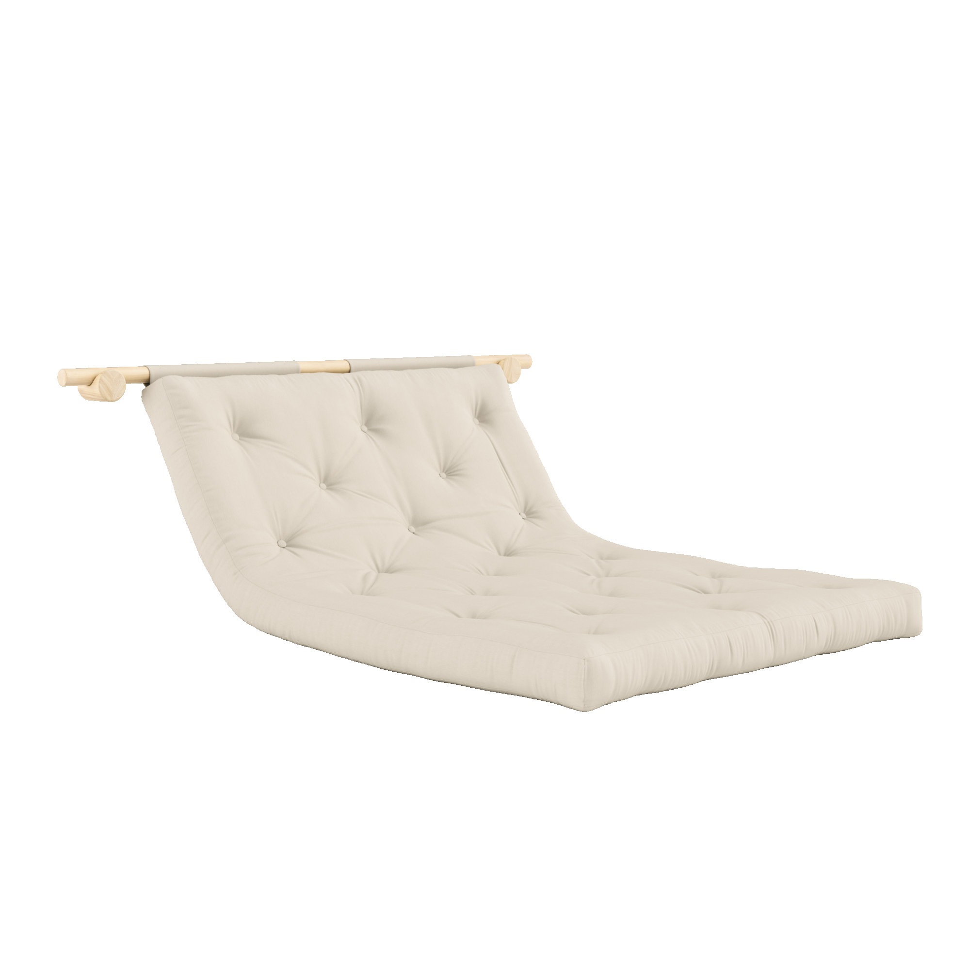 Karup Design Schlafsofa »Hooked Schlafsessel, Sitz- und Schlafplatz, Wandmontiert, platzsparend«, Futonmatratze inkl. Halterungsset aus FSC®-zertifiziertem Massivholz
