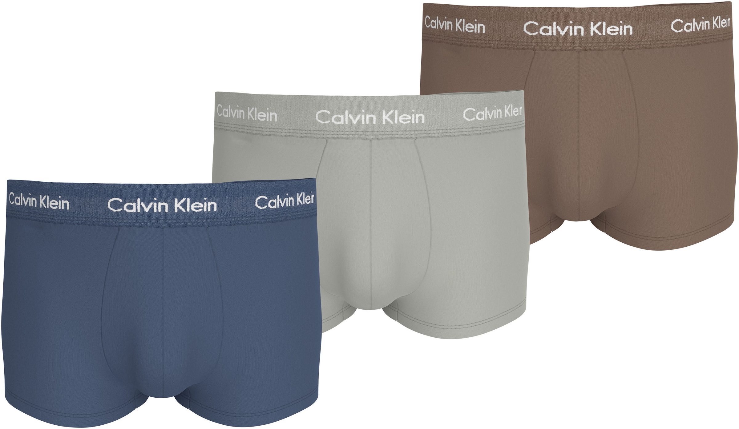 Calvin Klein Underwear Trunk, (Packung, 3 St., 3er-Pack), mit Logoschriftzug am Wäschebund