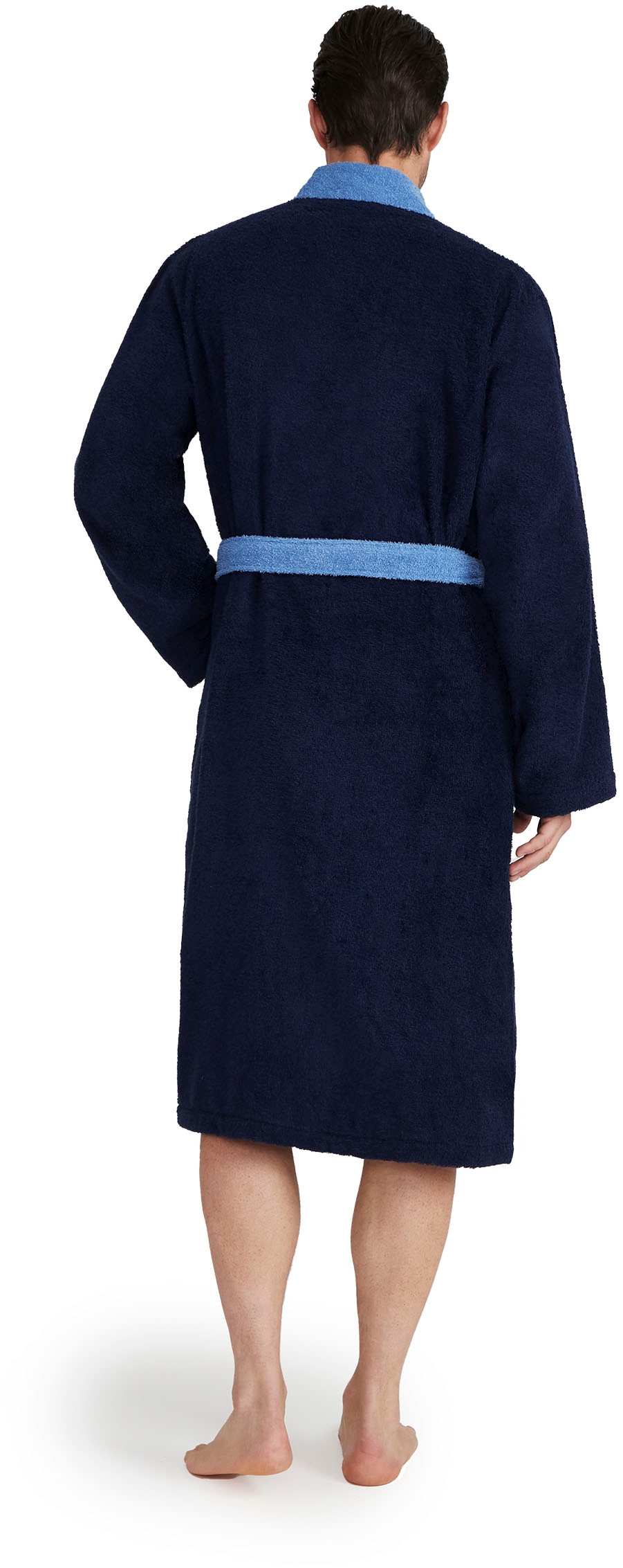Möve Unisex-Bademantel »Superwuschel Kimono mit Blende«, (1 St.), ideal für Sauna & Spa, Hotelbademantel