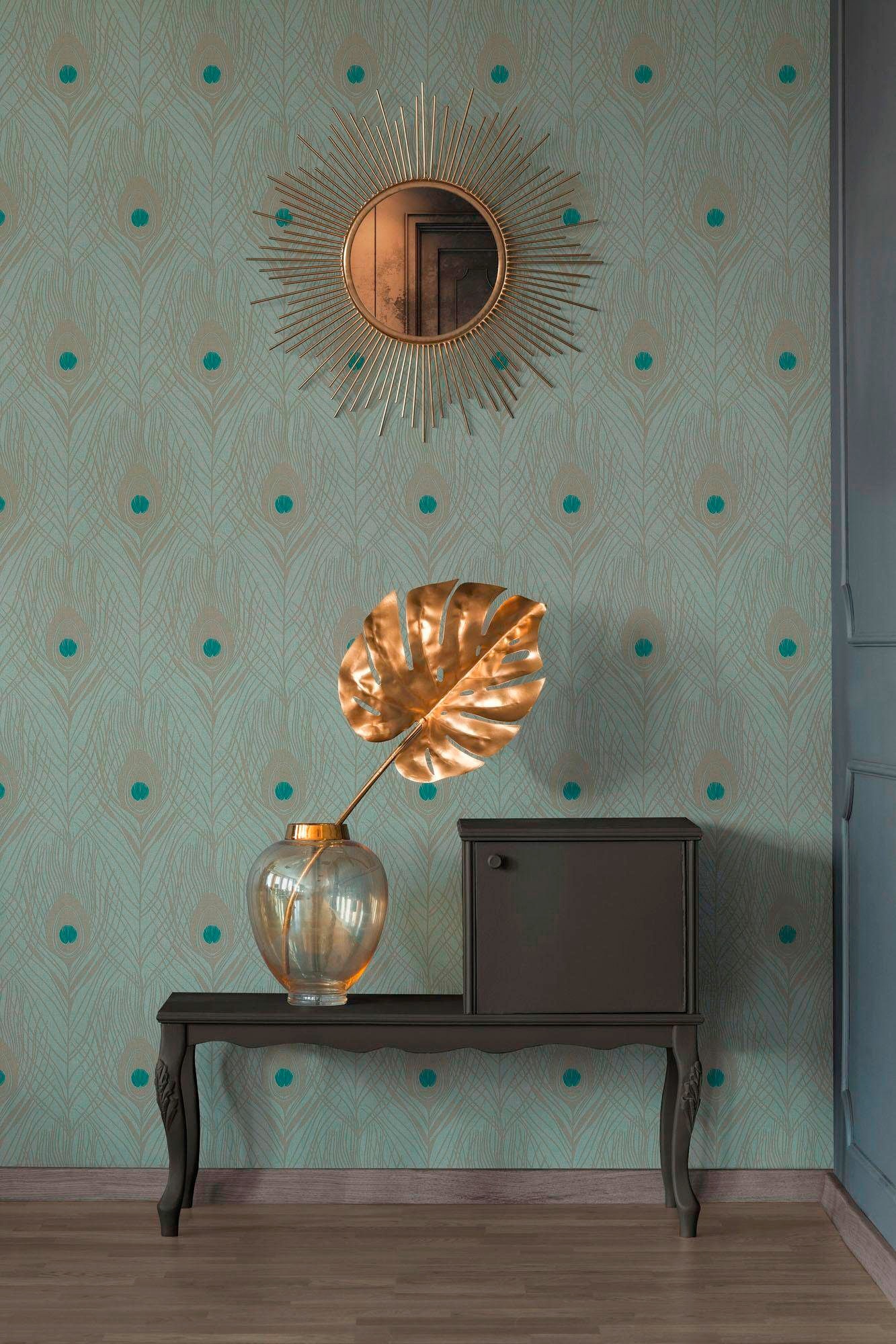 Architects Paper »Absolutely Chic« Motiv | abstrakt | naturalistisch glatt Designtapete Tapete Federn Tapeten Wohnzimmer Schlafzimmer Küche Optik