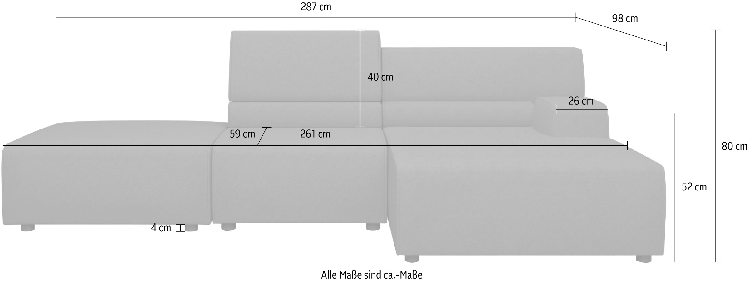 Egoitaliano Ecksofa »Babouche, Designsofa mit außergewöhnlichem Sitzkomfort zum Wohlfühlen«