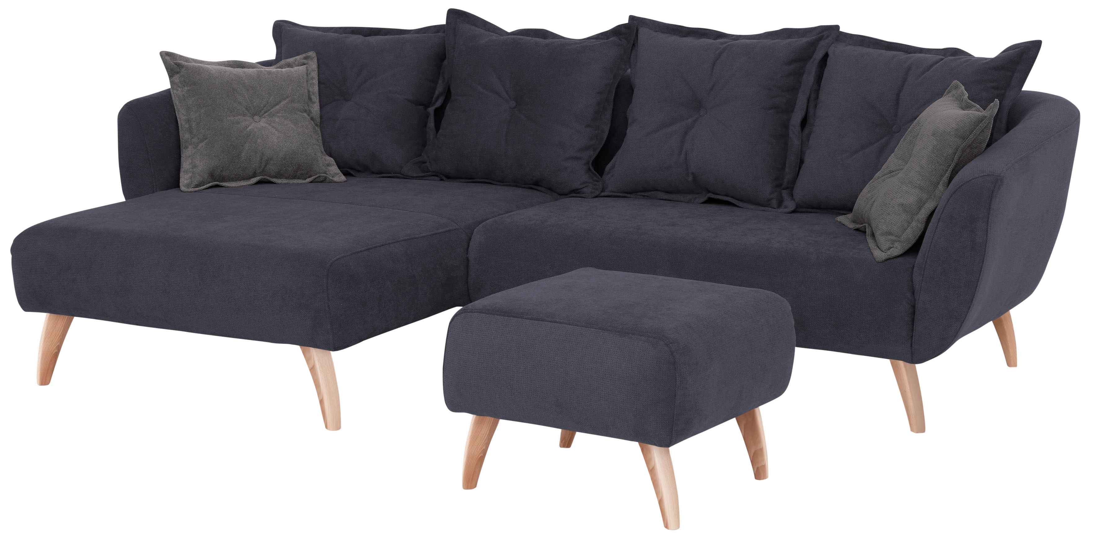 Thumbnail - Home affaire Ecksofa "Baggio formschöne Polsterecke, bequem, Breite 277cm, L-Form" Zierkissen inklusive