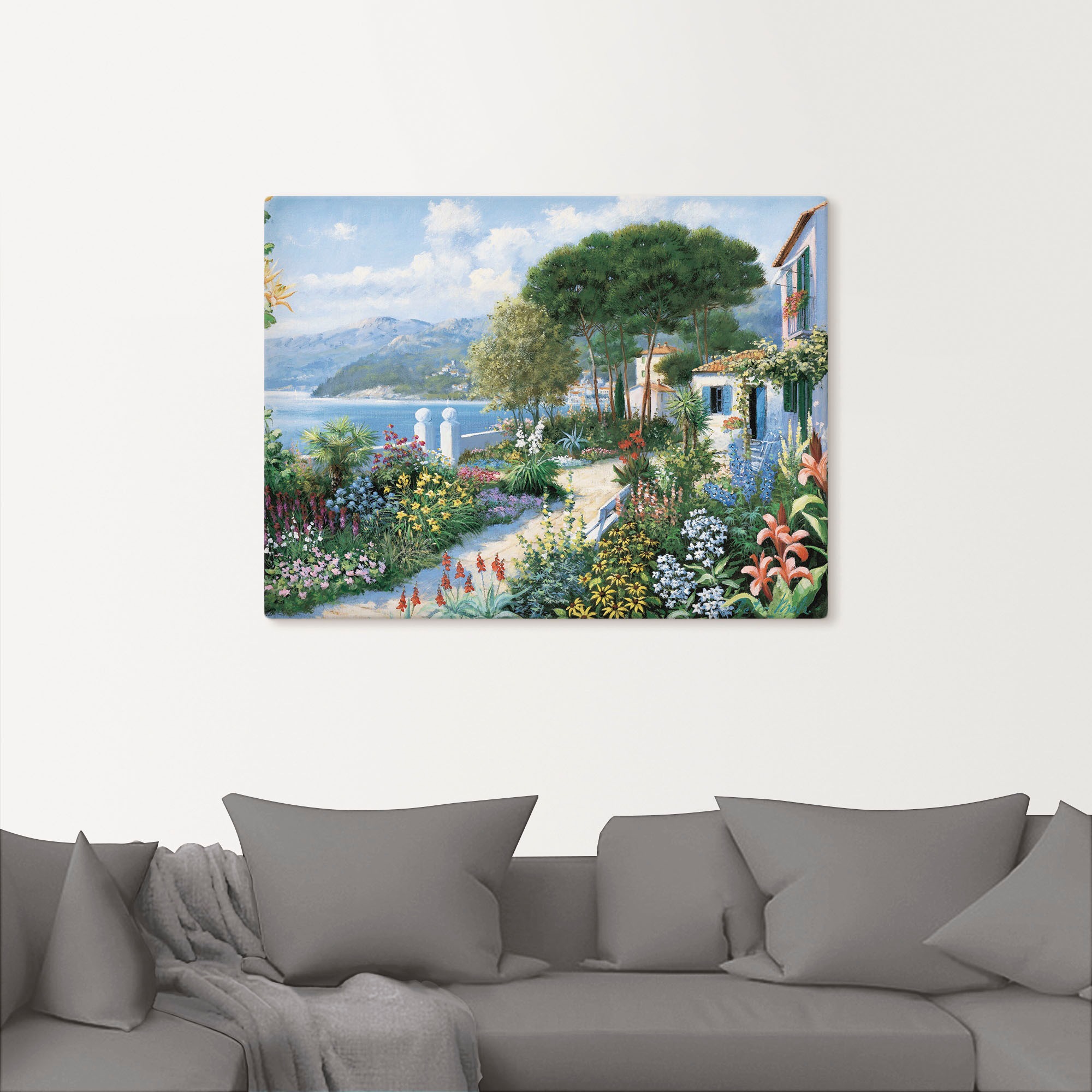 Artland Leinwandbild "Verstecktes Paradies" Garten 1 Stk. tlg. als Leinwand günstig online kaufen