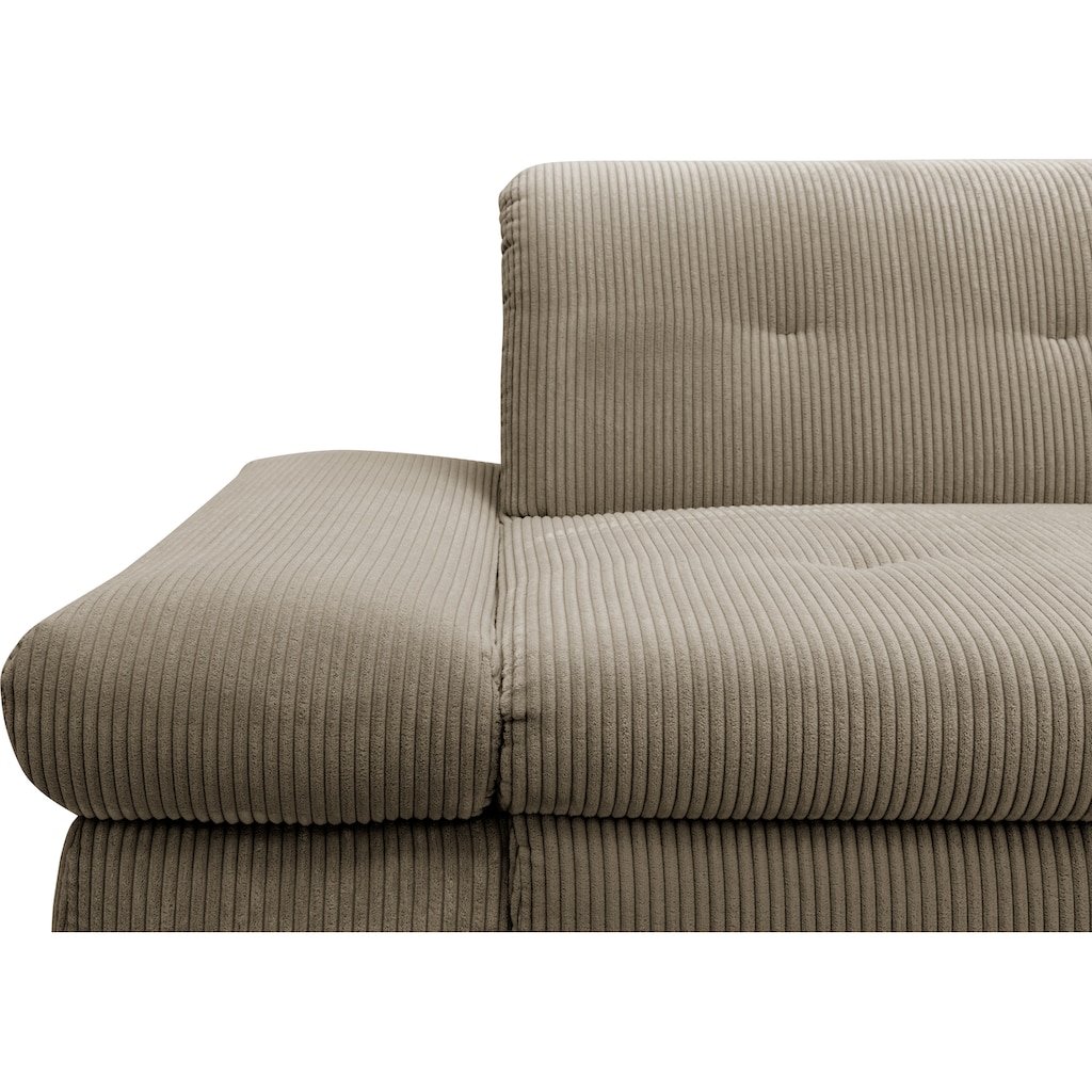 DOMO collection Ecksofa »Moric Schlafsofa B/T/H 300/172/80 cm, auch in Cord, L-Form«