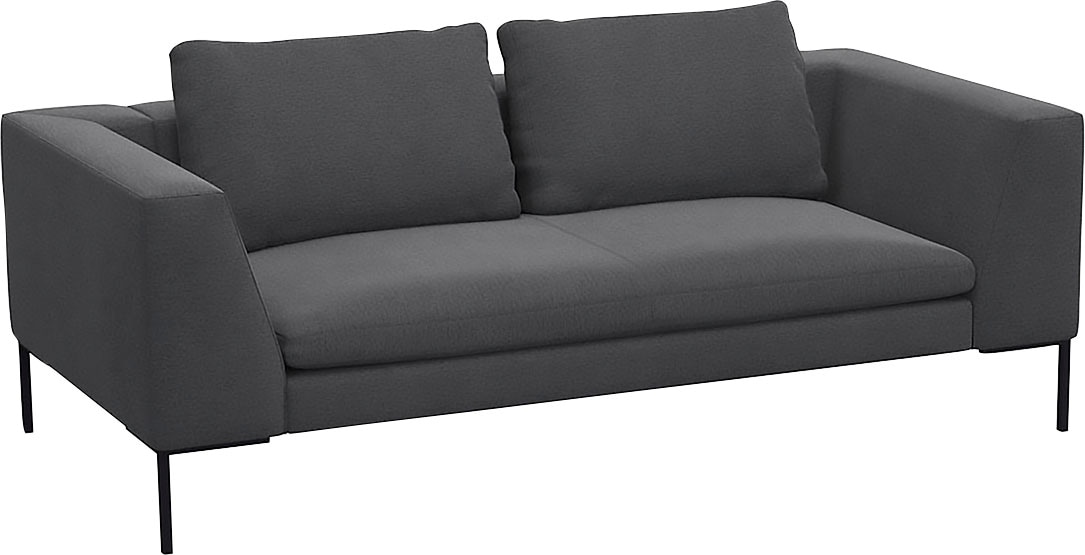FLEXLUX 2,5-Sitzer »Loano«, modernes Sofa, frei im Raum stellbar, lose Kissen, Kaltschaum im Sitz