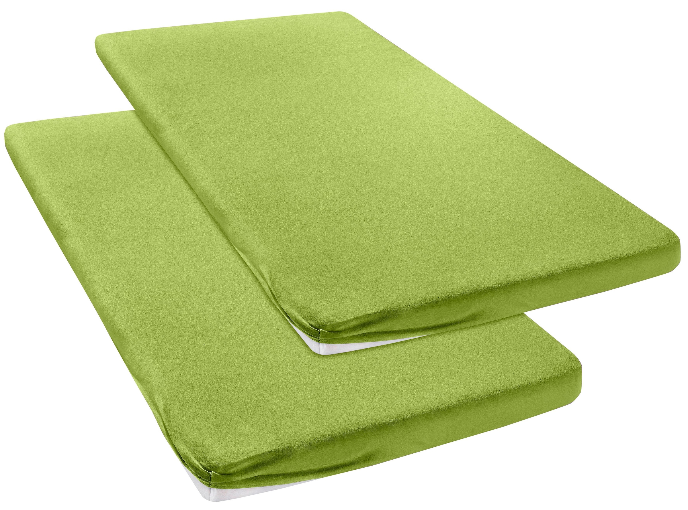 my home Spannbettlaken »Litschi«, für Topper auf Boxspringbetten geeignet, Bettlaken aus 100% reiner Baumwolle, Topper Spannbettlaken aus Jersey mit Gummizug, Made in Green zertifiziert