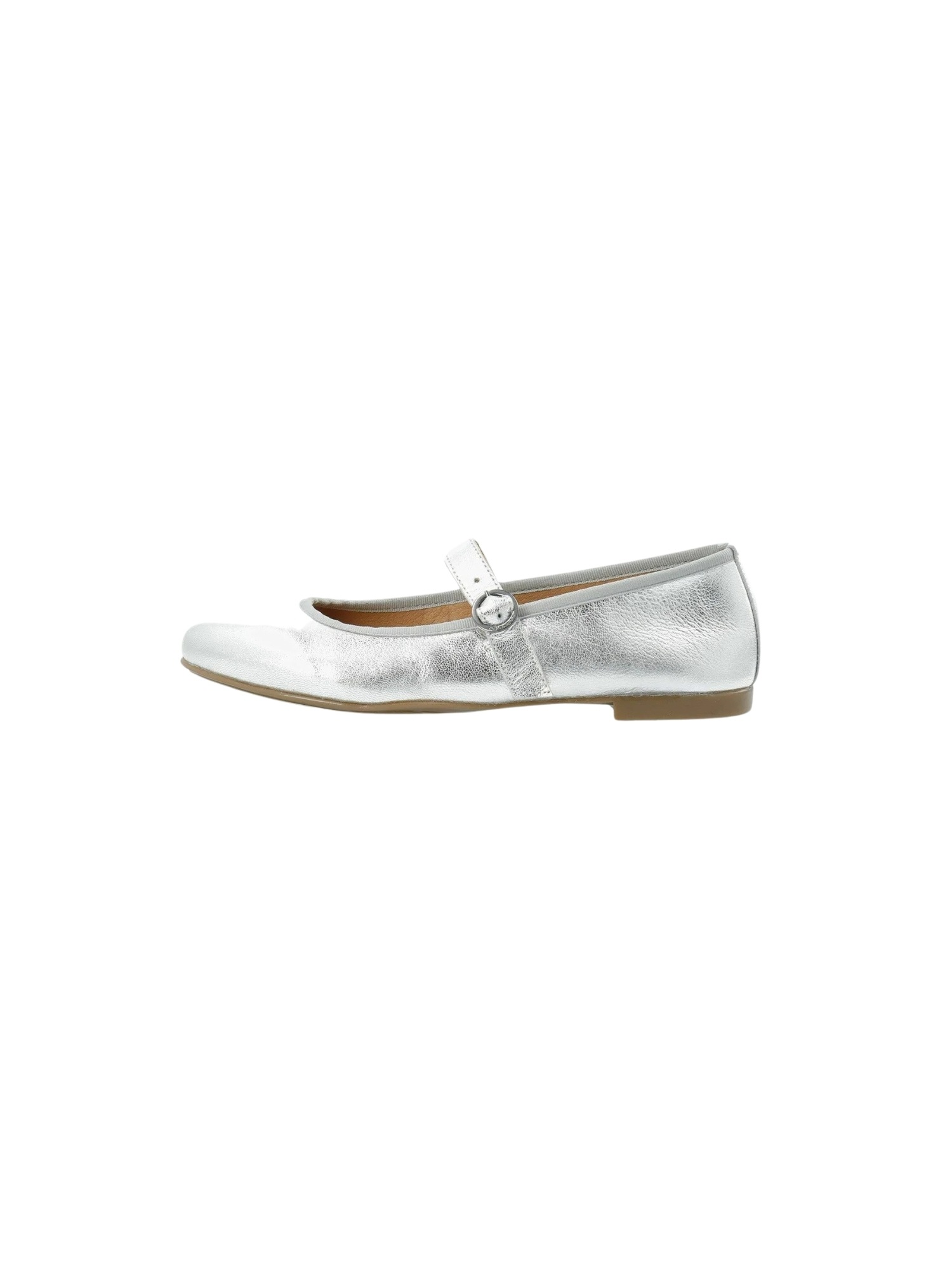 CA'SHOTT Damen Ballerina "Ca'Shott Ballet flats CASELVIRA", Gr. 36silber, Obermaterial: 100% Leder, Schuhe