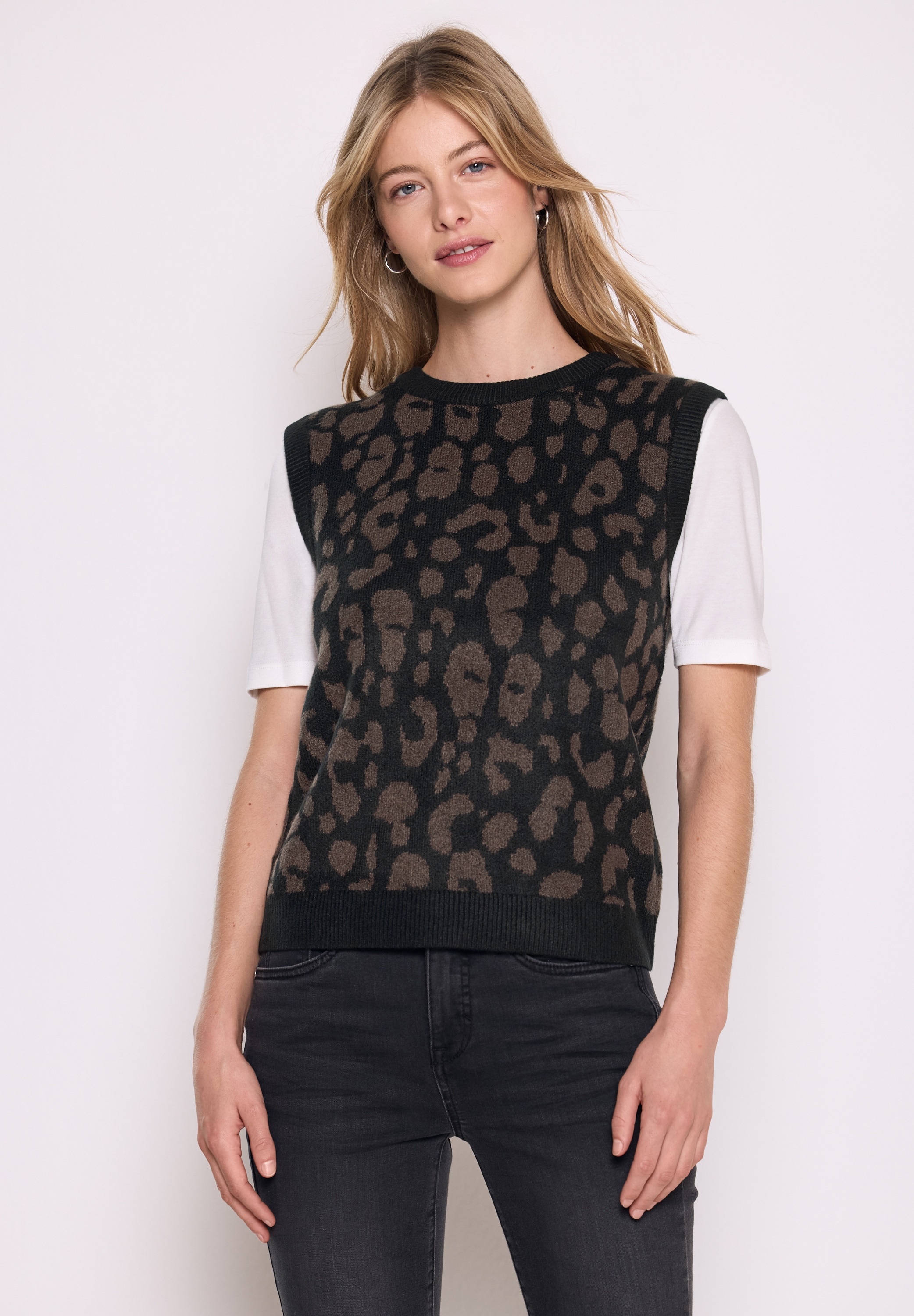 STREET ONE STUDIO Pullunder im angesagten Leo-Look günstig online kaufen