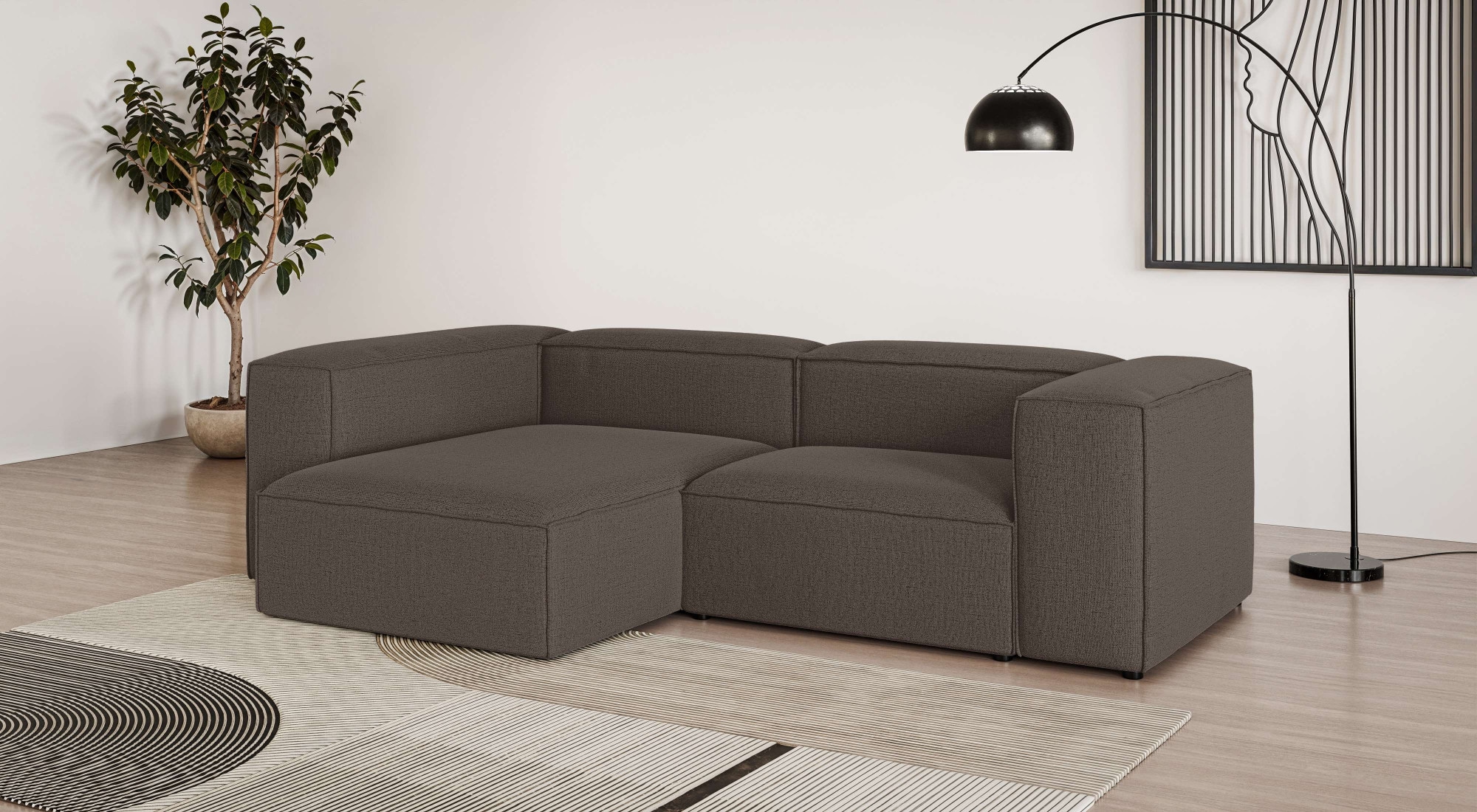OTTO home Ecksofa "HAILY L-Form links/rechts, Modularsofa, Sitztiefe 70/130 cm" als Modul oder separat verwendbar, für individuelle Zusammenstellung