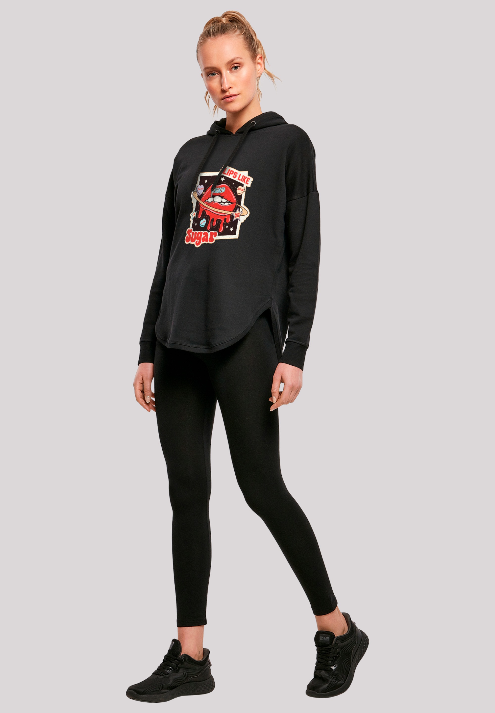 F4NT4STIC Kapuzenpullover »Lips like sugar retro fashion Valentinstag«, Premium Qualität