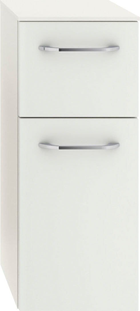 Saphir Badmöbel-Set »Balto Sprint 4-teilig, Mineralmarmor-Waschtisch mit LED-Spiegelschrank«, (5 St.), Midischrank und Unterschrank, inkl Türdämpfer, 5 Türen, 5 Schubladen
