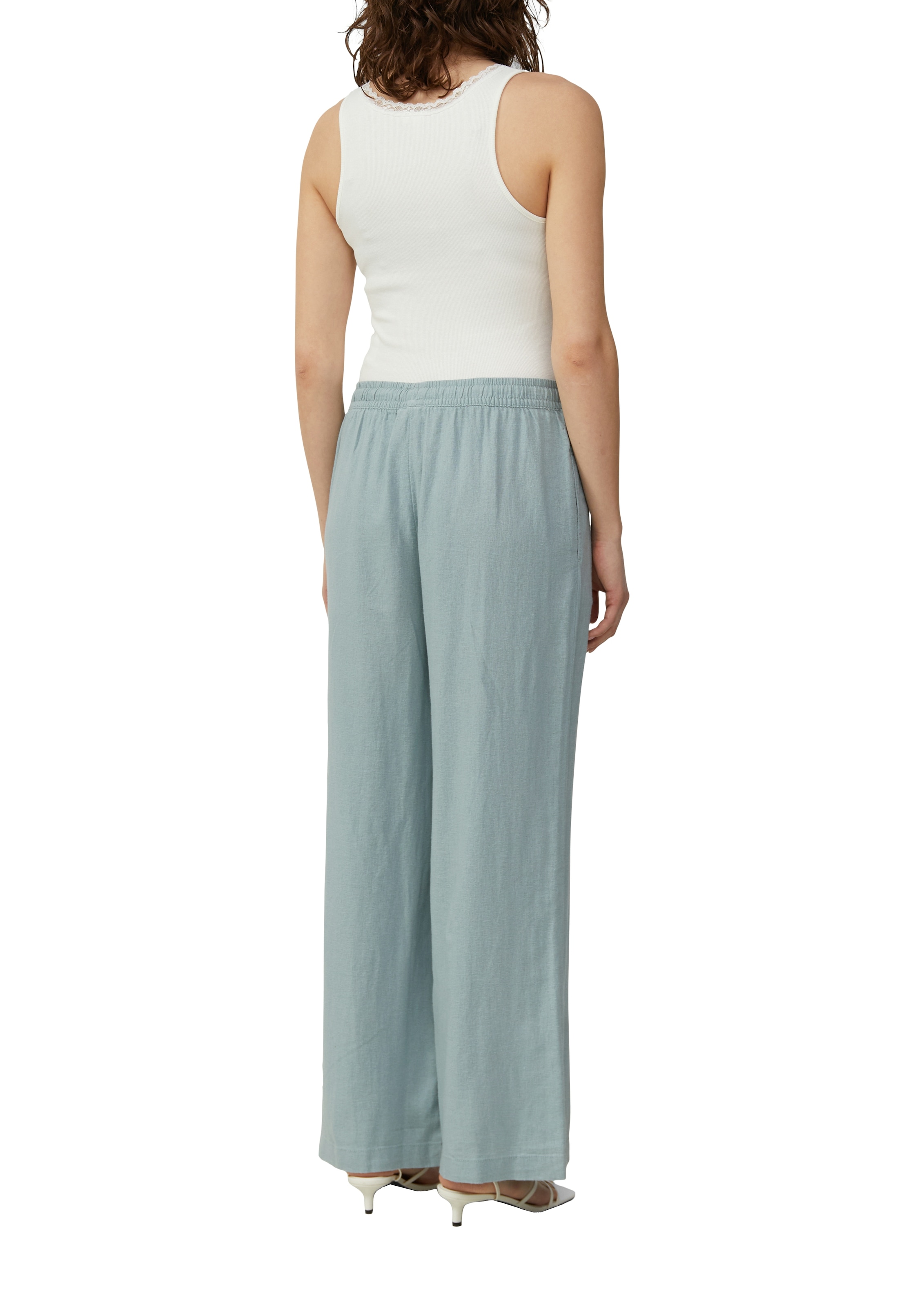 QS Leinenhose, mit Gummizug