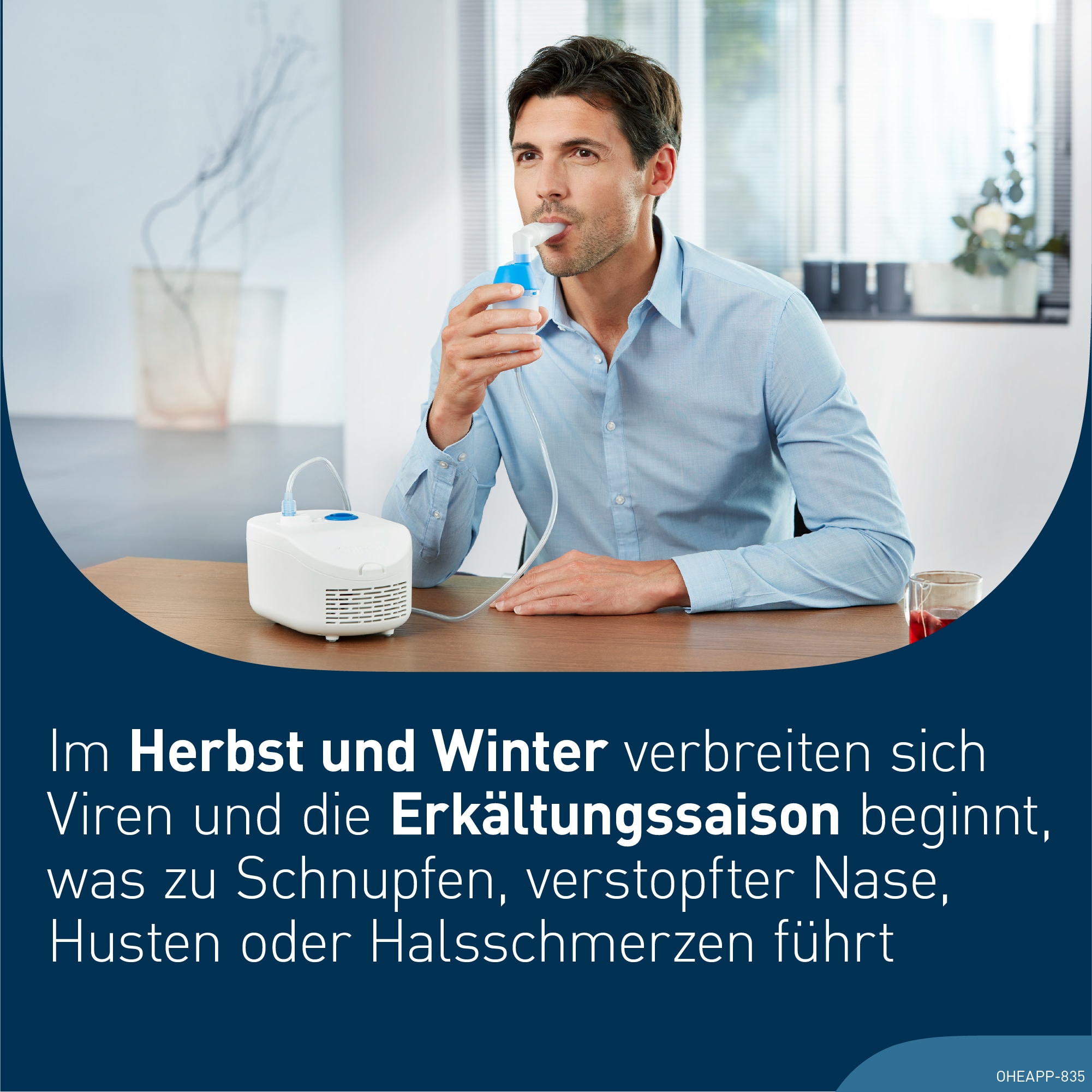 Omron Inhalationsgerät »X102 Total mit Nasendusche, zur Behandlung von Atemwegserkrankungen« mit Nasendusche