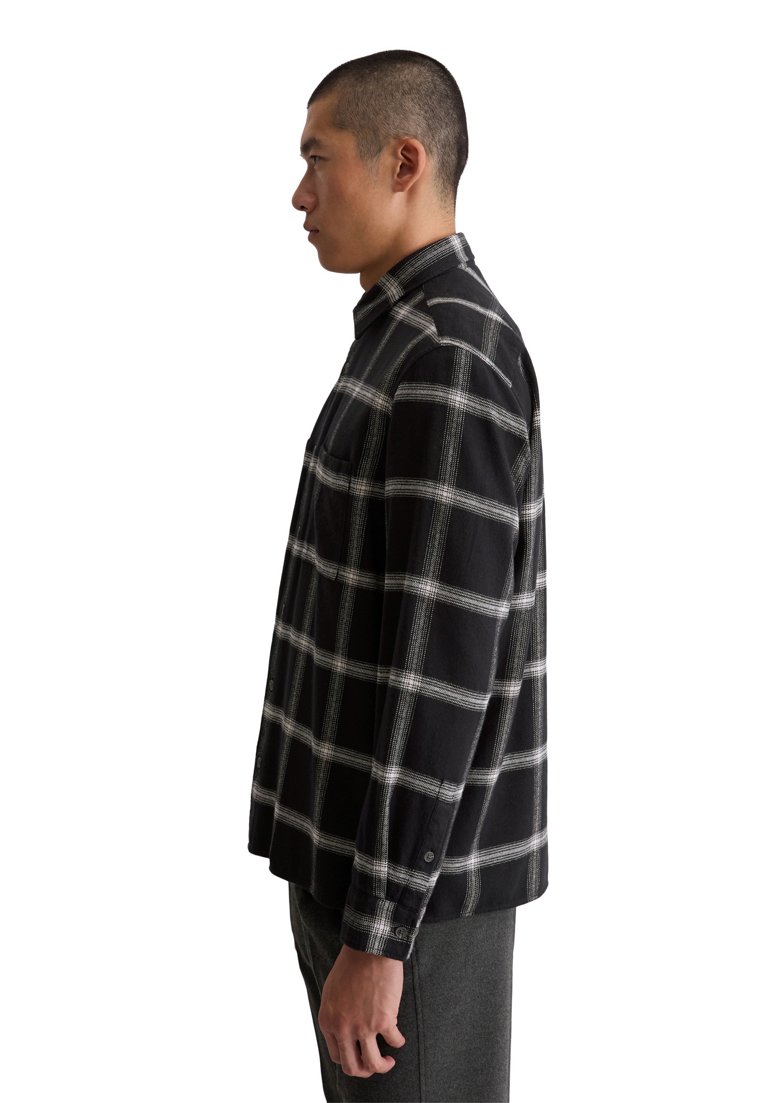 Marc OPolo Langarmhemd "aus weichem Bio-Baumwoll-Twill" günstig online kaufen