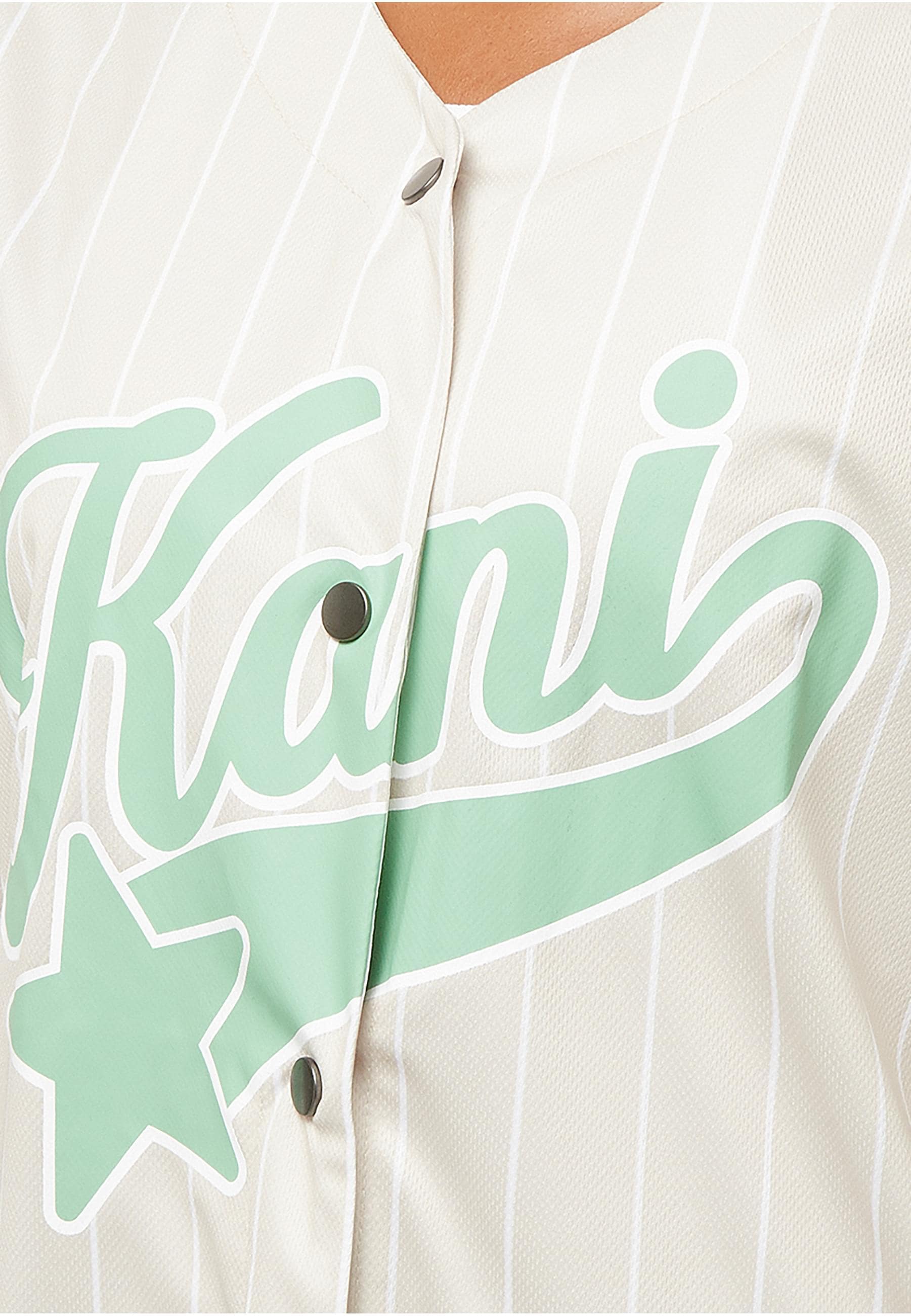 Karl Kani T-Shirt »Karl Kani Woven Signature Pinstripe Baseballshirt«, (1 tlg.)