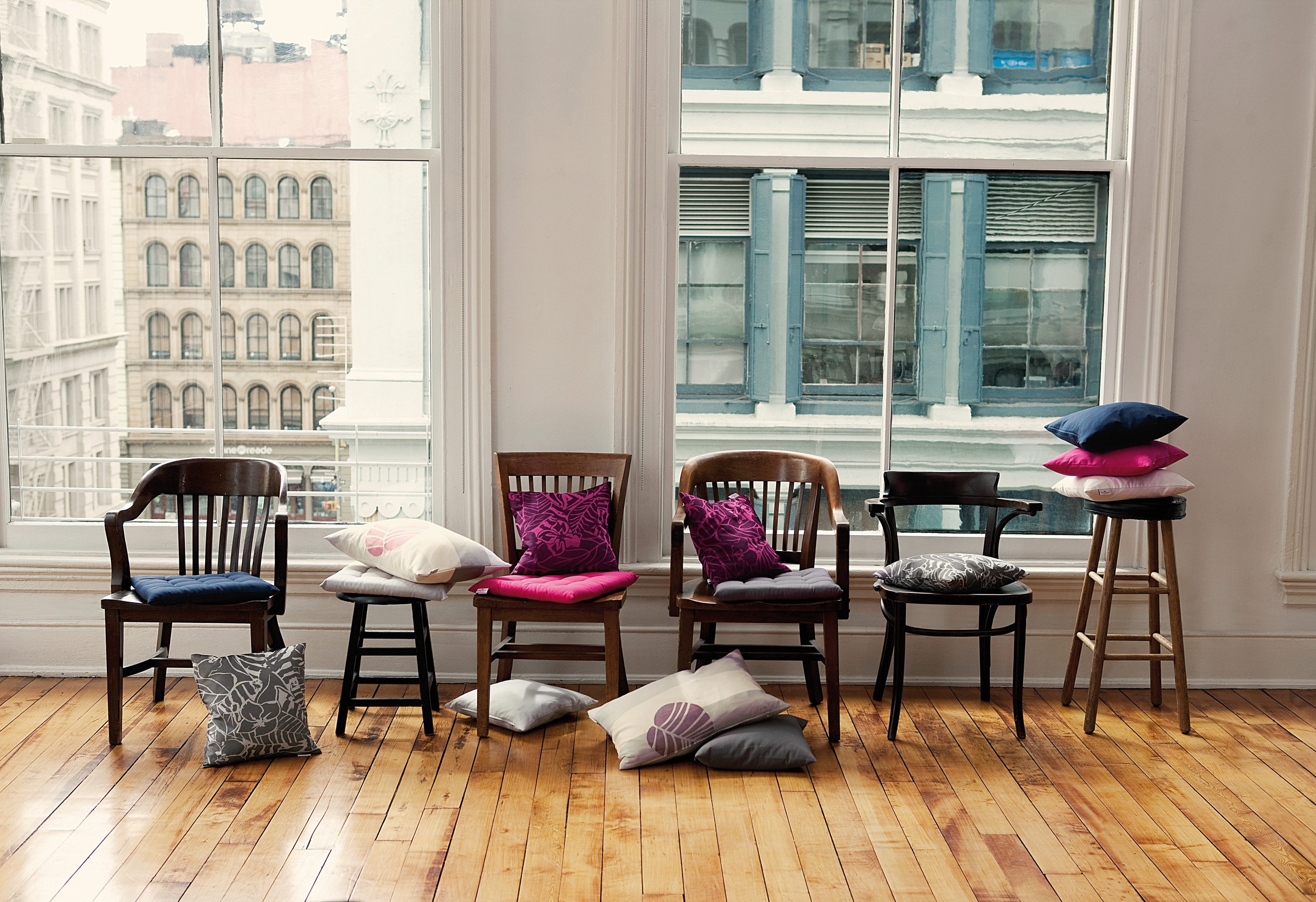 TOM TAILOR HOME Sitzkissen Dove, TOM TAILOR unifarbenes, abgestepptes Sitzk günstig online kaufen