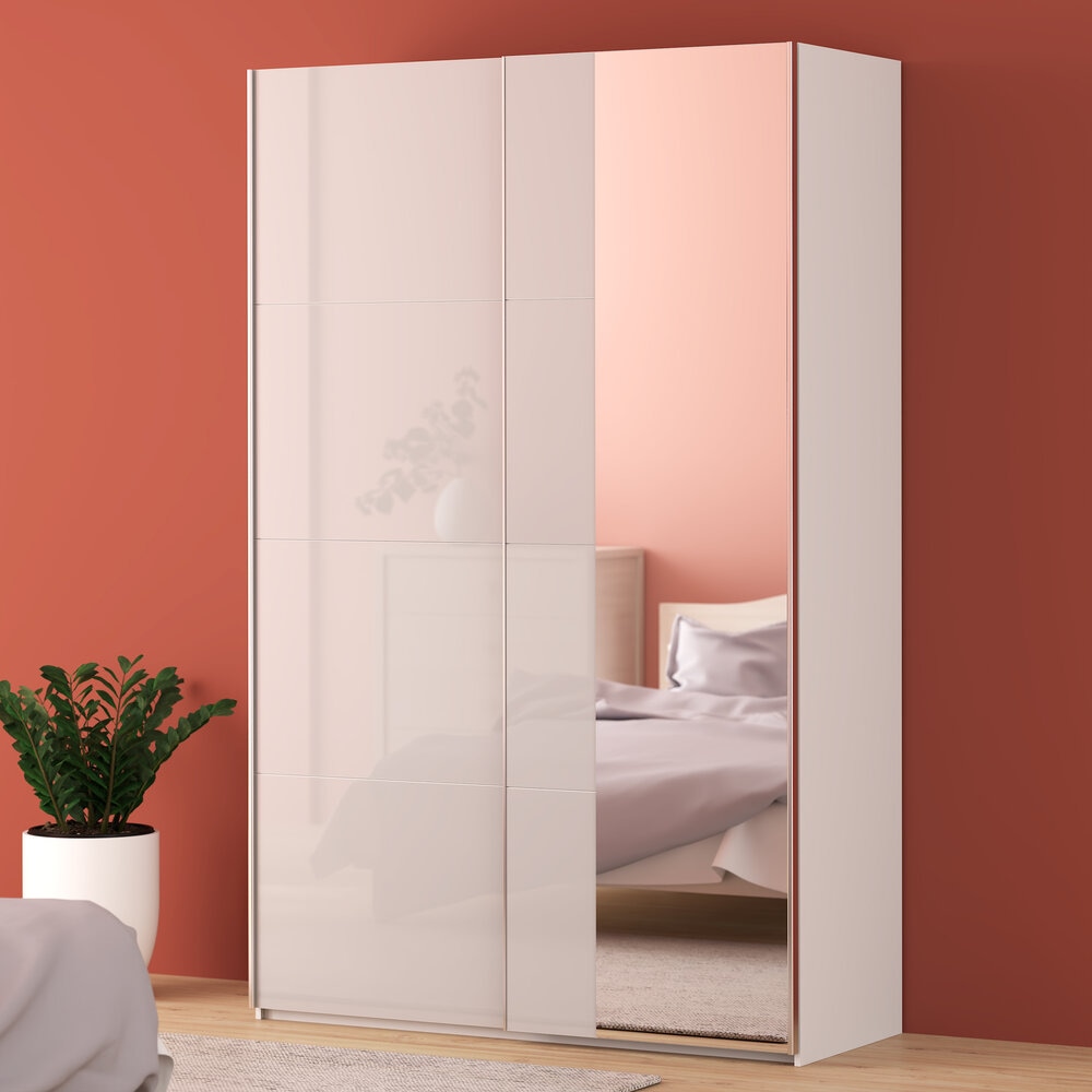 FORTE Schwebetürenschrank, Höhe 2,35 mtr, stehende Montage, Spiegel günstig online kaufen