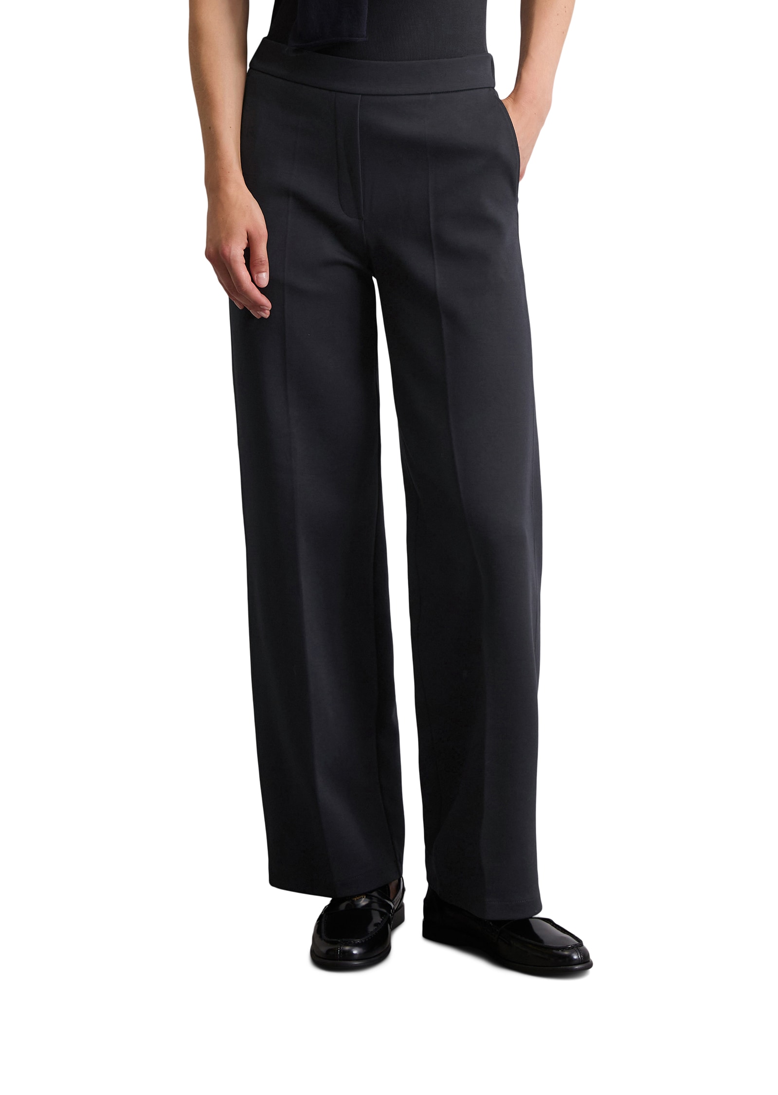 Marc OPolo Jerseyhose, regular fit, weite Form, elastischer Bund günstig online kaufen