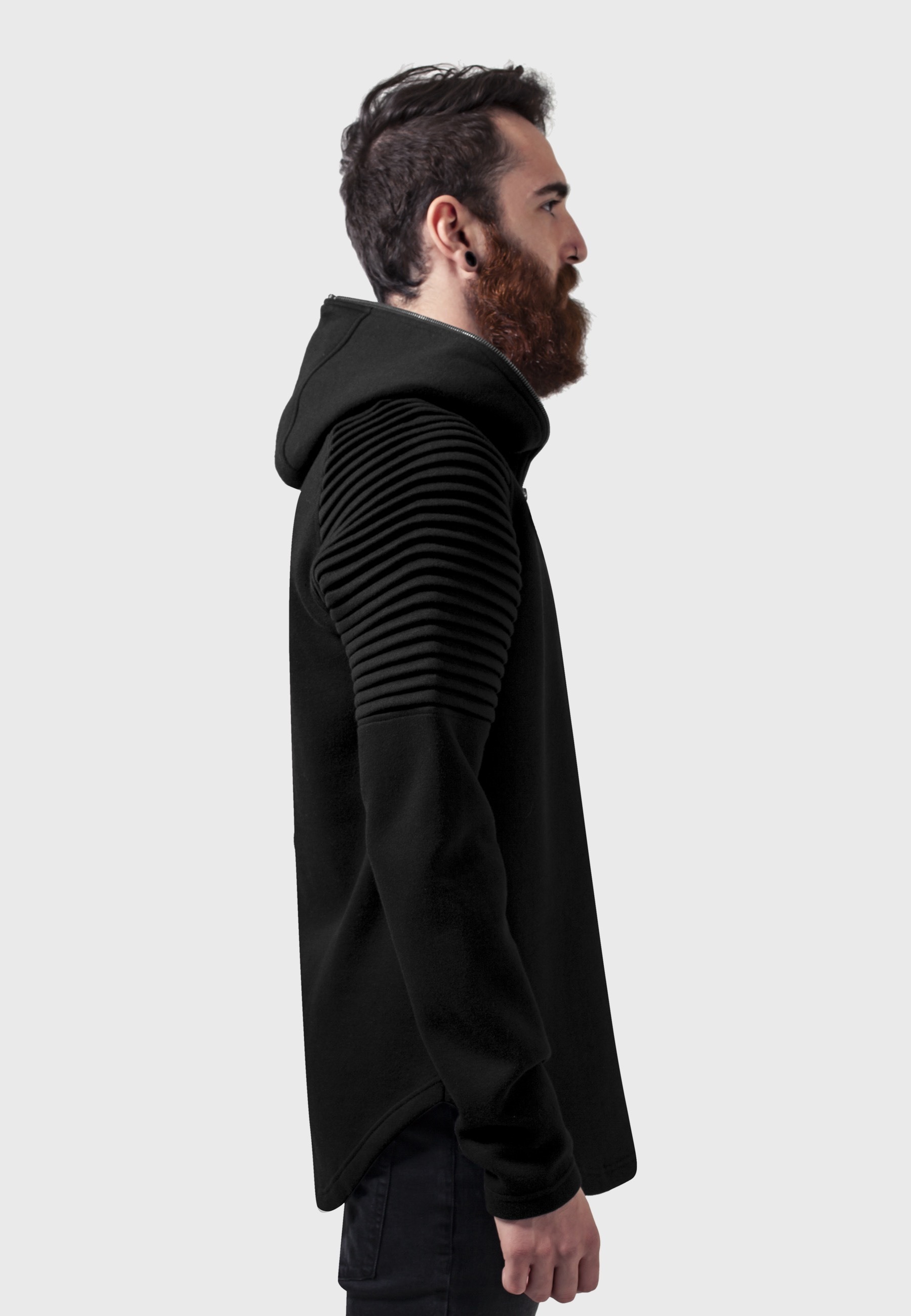 URBAN CLASSICS Hoodie »Urban Classics Herren Pleat Sleeves Terry Hoody«, 1 Stk.
