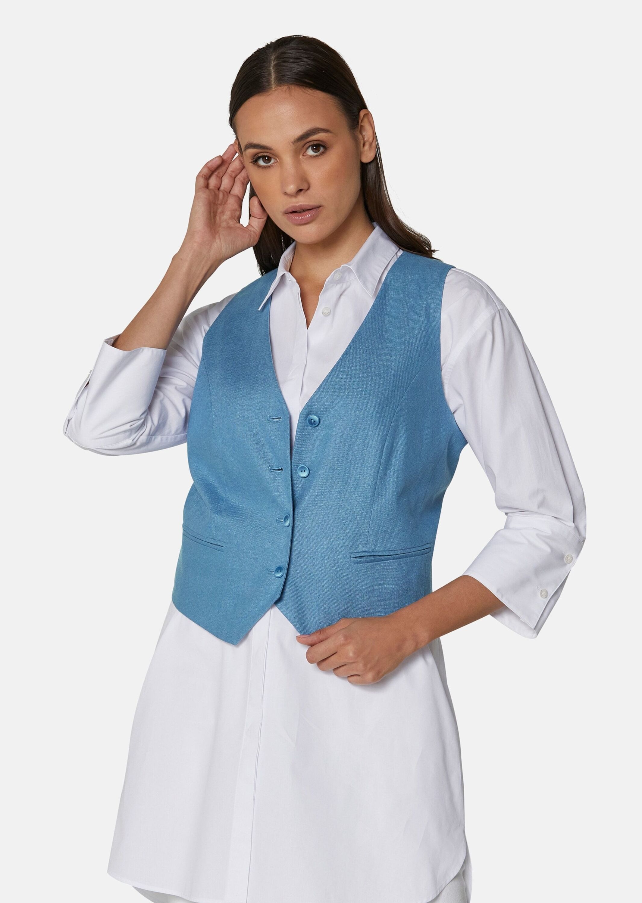 Thumbnail - MADELEINE Kurzweste "Weste Kurze Leinenweste"