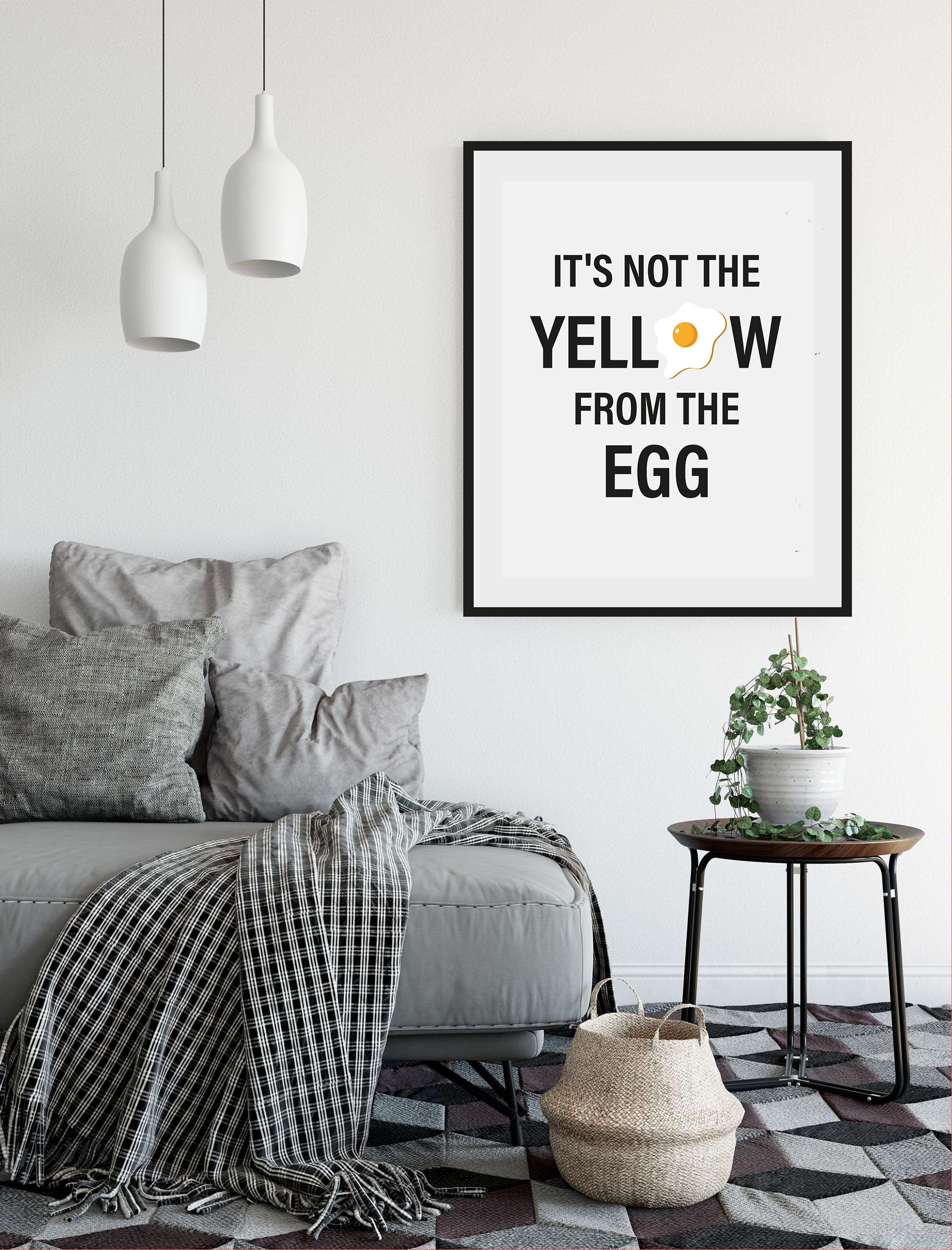 queence Bild "ITS NOT THE YELLOW FROM THE EGG", Schriftzug, (1 St.) günstig online kaufen