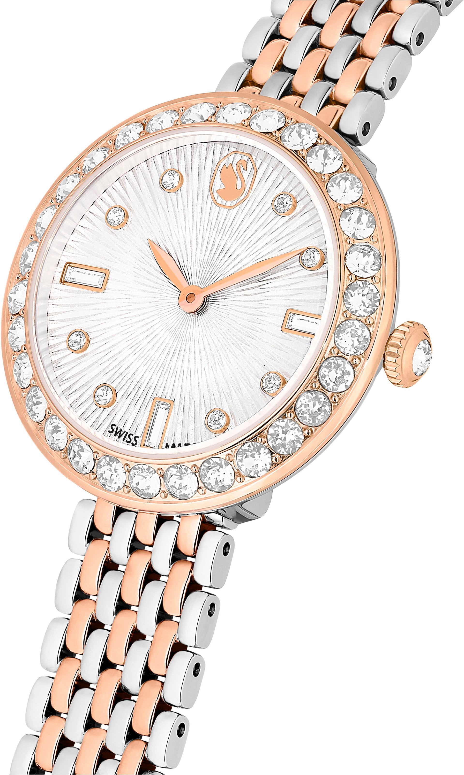 Swarovski Quarzuhr »CERTA«, Armbanduhr, Damenuhr, Swarovski-Kristalle, Swiss Made