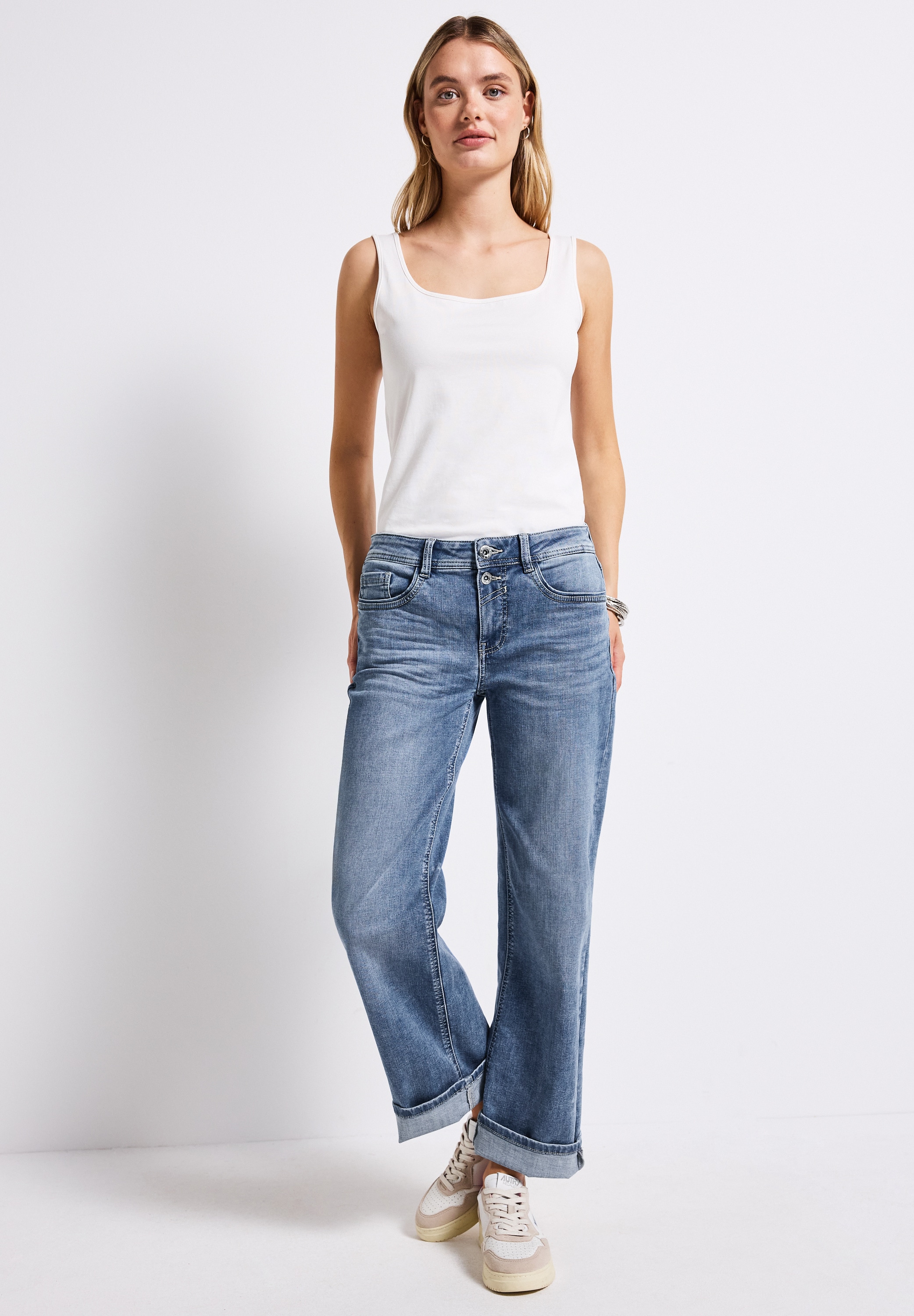 STREET ONE Comfort-fit-Jeans, Middle Waist