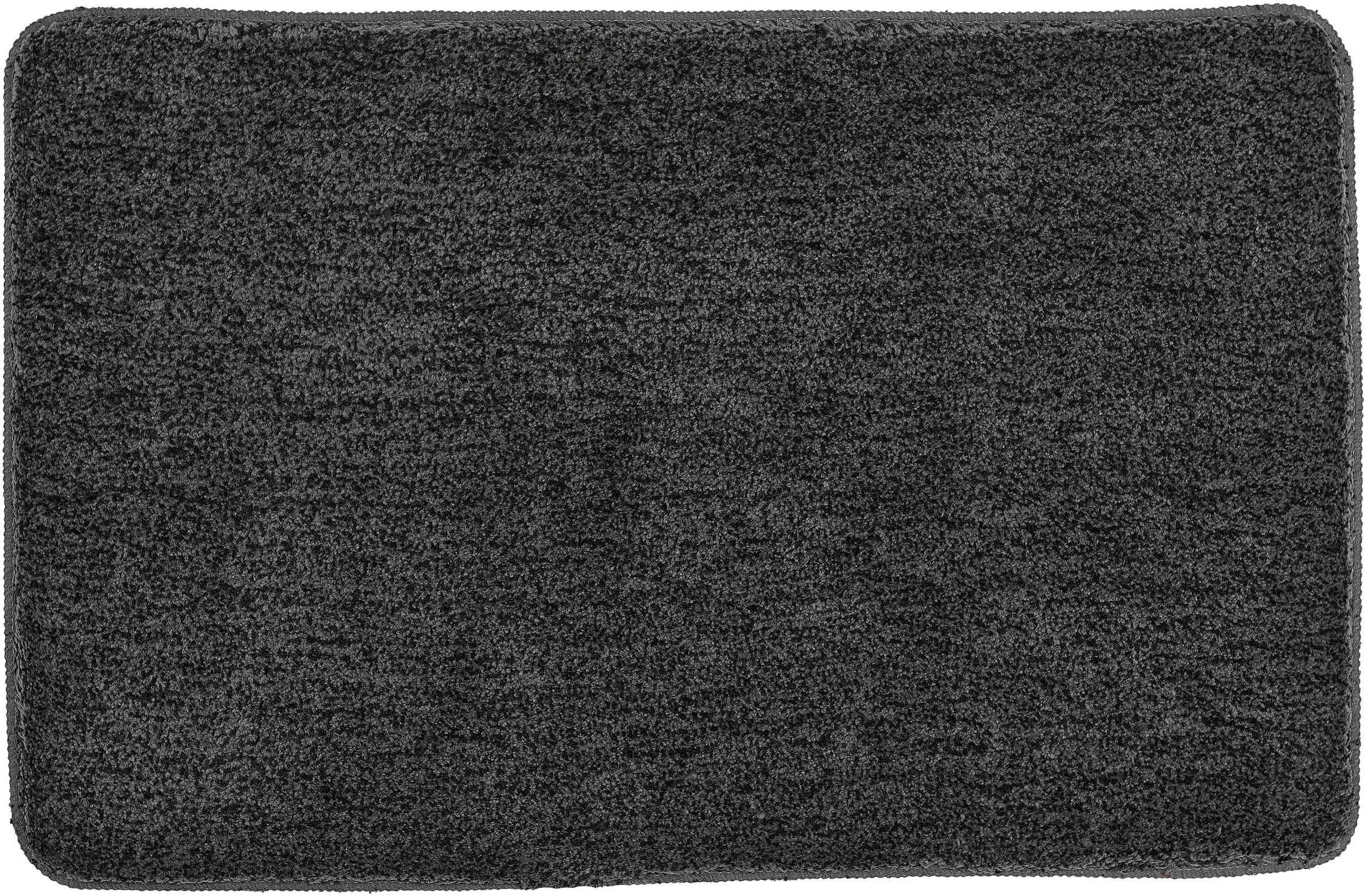 Kleine Wolke Badematte »Seattle«, rutschhemmend beschichtet, fußbodenheizungsgeeignet, Badteppich, Uni Farben mit Melange Effekt, besonders weich, waschbar