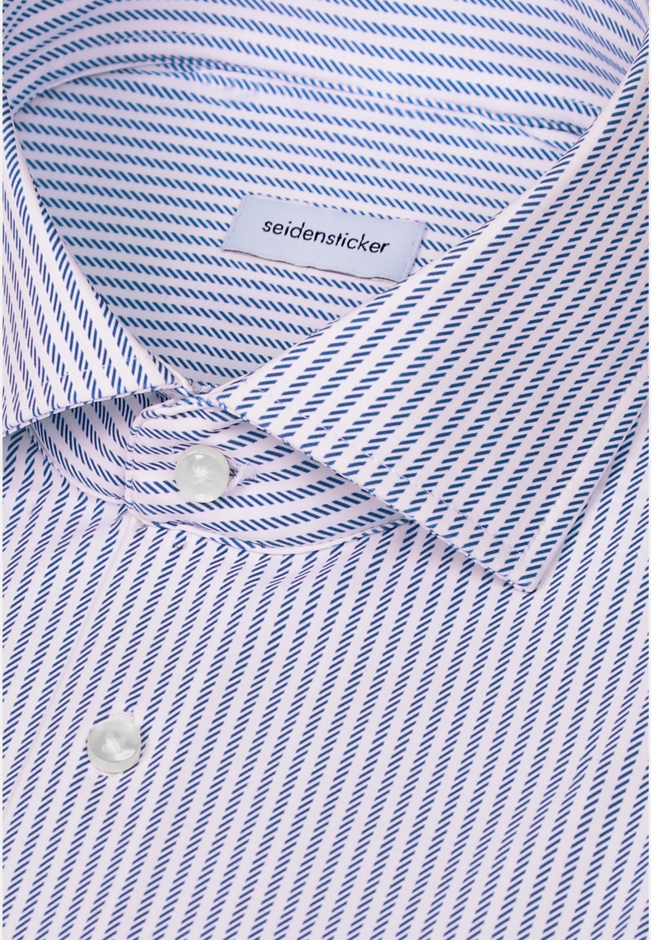 seidensticker Businesshemd »Schwarze Rose« Comfort 1/1 Kentkragen Druck