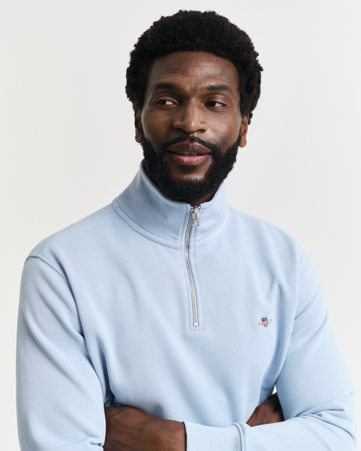 Thumbnail - Gant Sweatshirt "REG SHIELD HALF ZIP SWEAT", mit Logostickerei auf der Brust