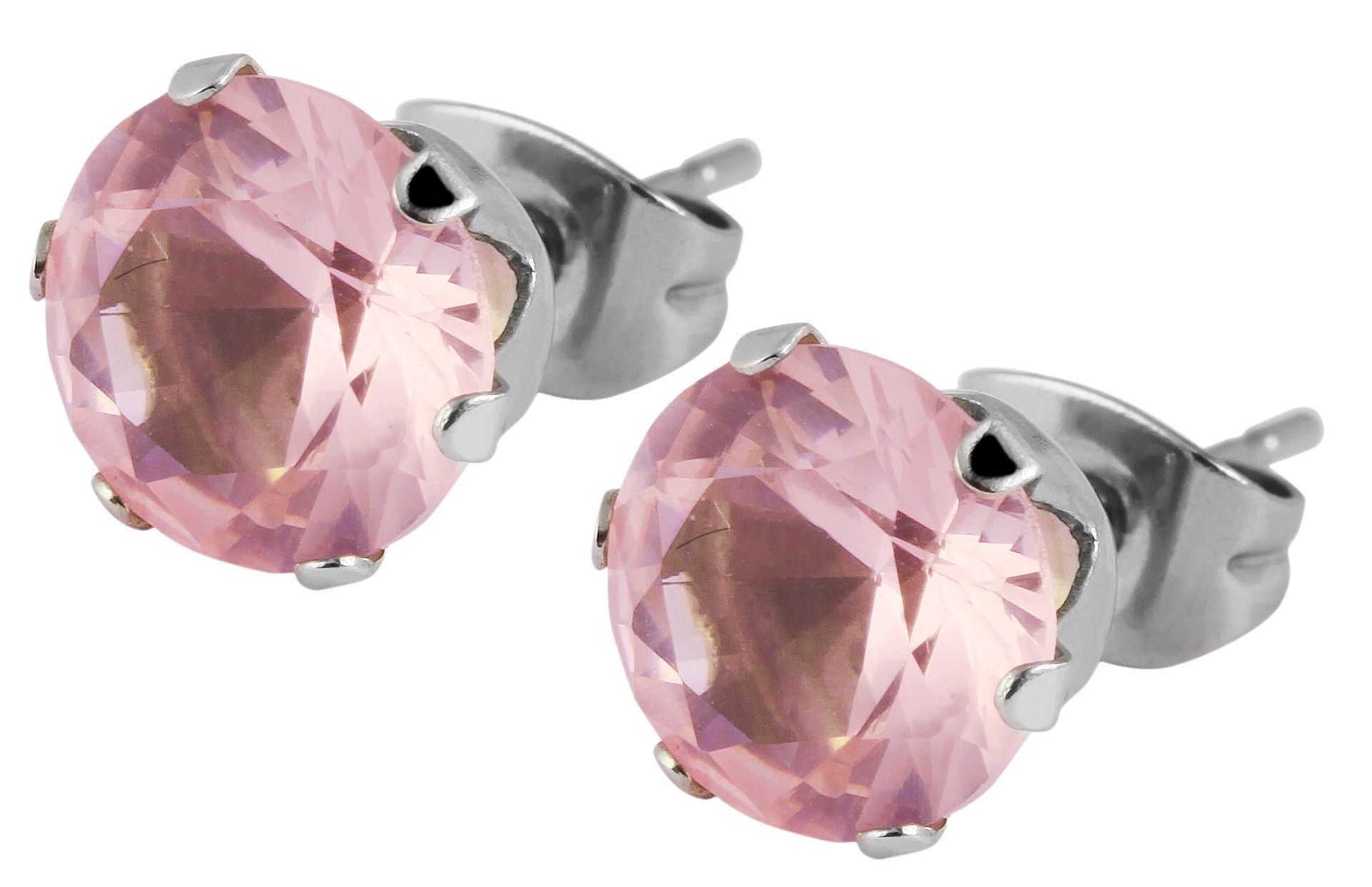 Adelia´s Paar Ohrhänger »Unisex Ohrringe – Ohrstecker aus Edelstahl mit Zirkonia« Ein kleines Geschenk mit großer Wirkung