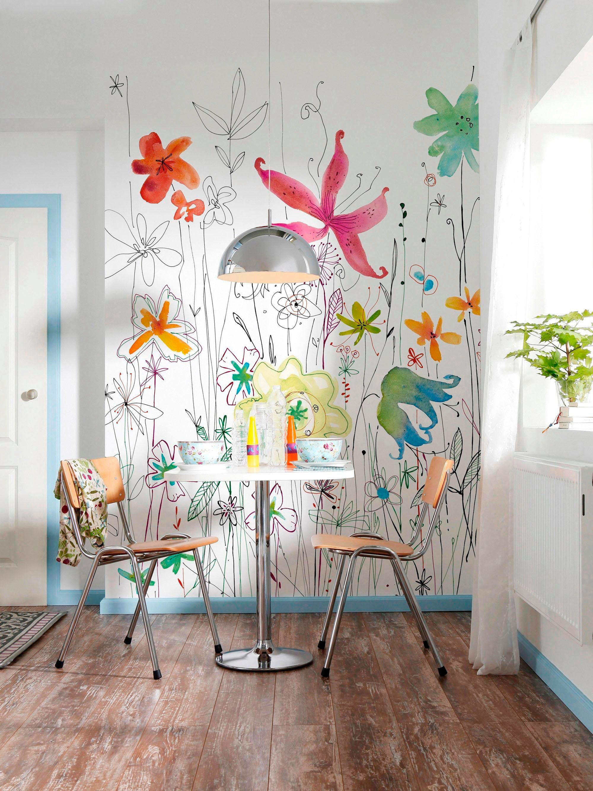 Komar Vliestapete »Digitaldruck Vlies -  Joli - Größe 200 x 270 cm« bedruckt glatt Wohnzimmer, Schlafzimmer