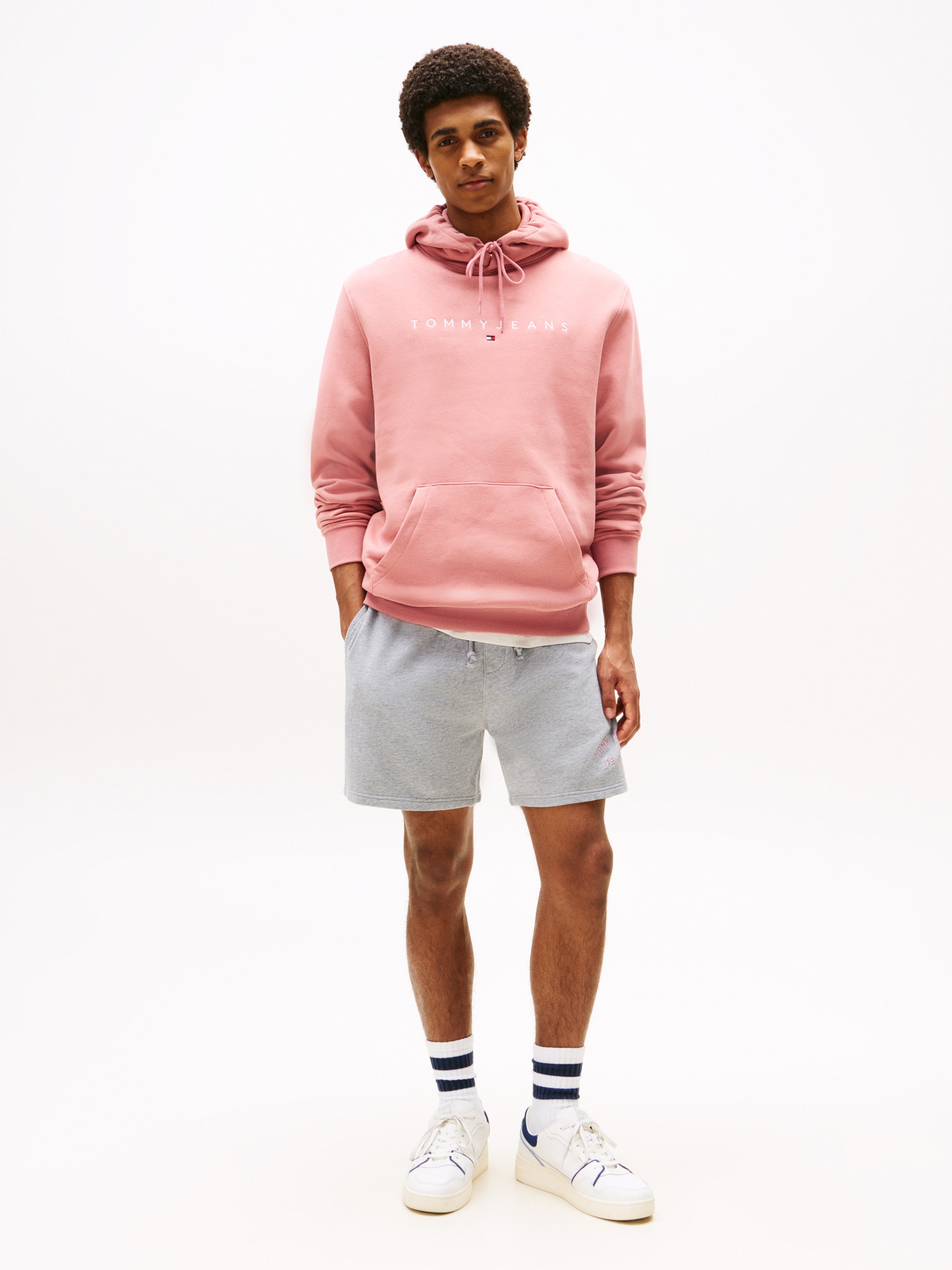 Tommy Jeans Hoodie "TJM REG LINEAR LOGO HOODIE EXT", mit Logo-Stickerei günstig online kaufen